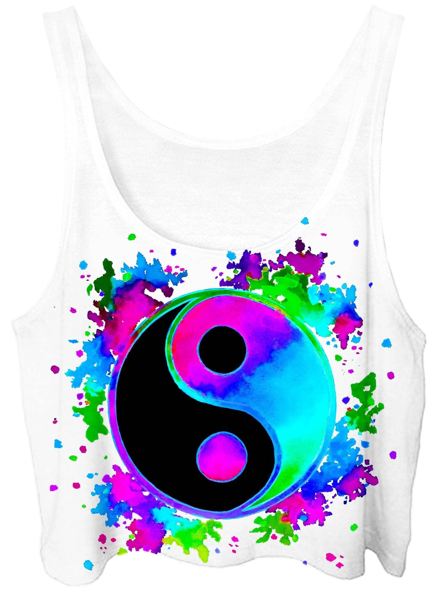 Splatter Yin Yang 3 Crop Top, BrizBazaar, | iEDM