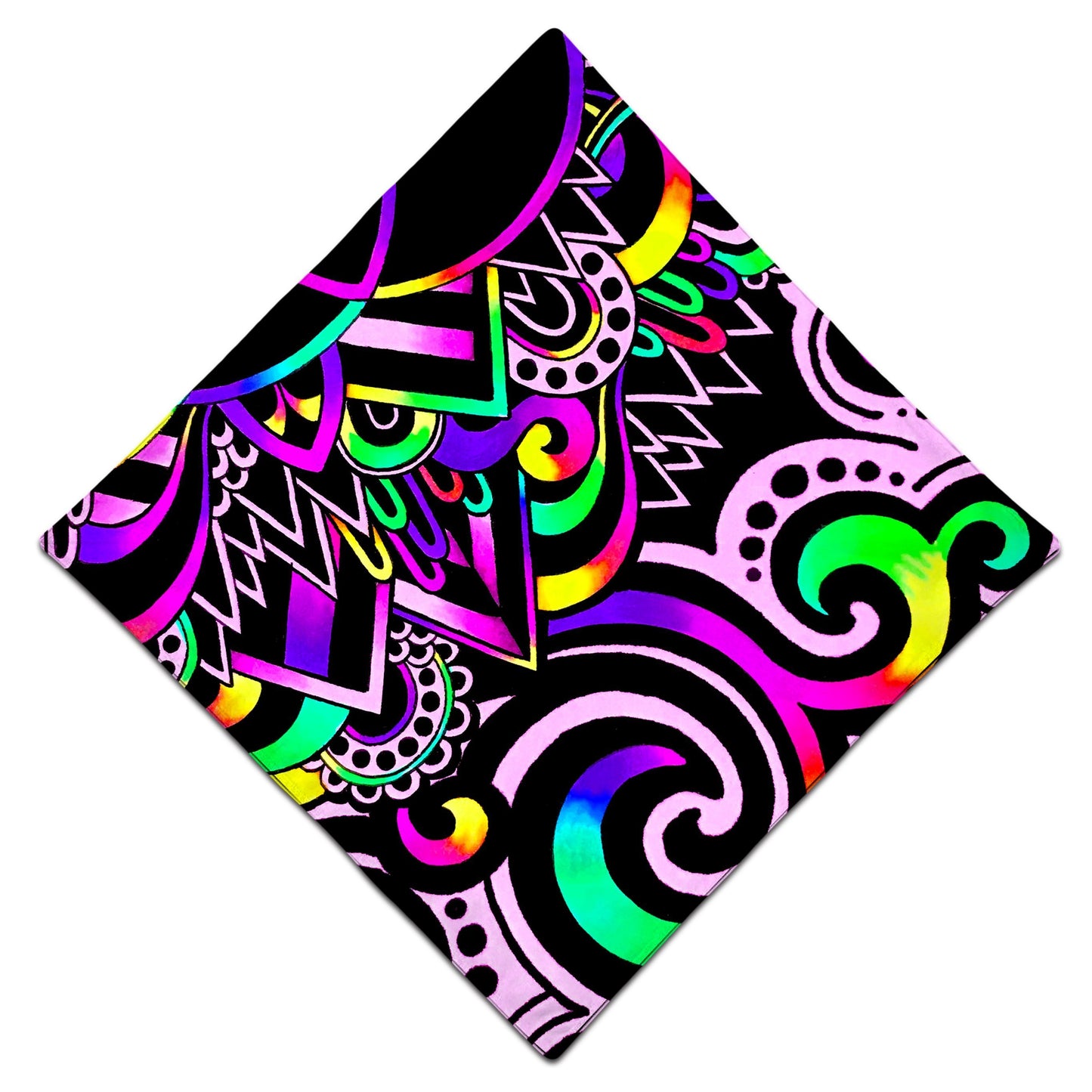 BrizBazaar White Doodle Magic Bandana - iEDM