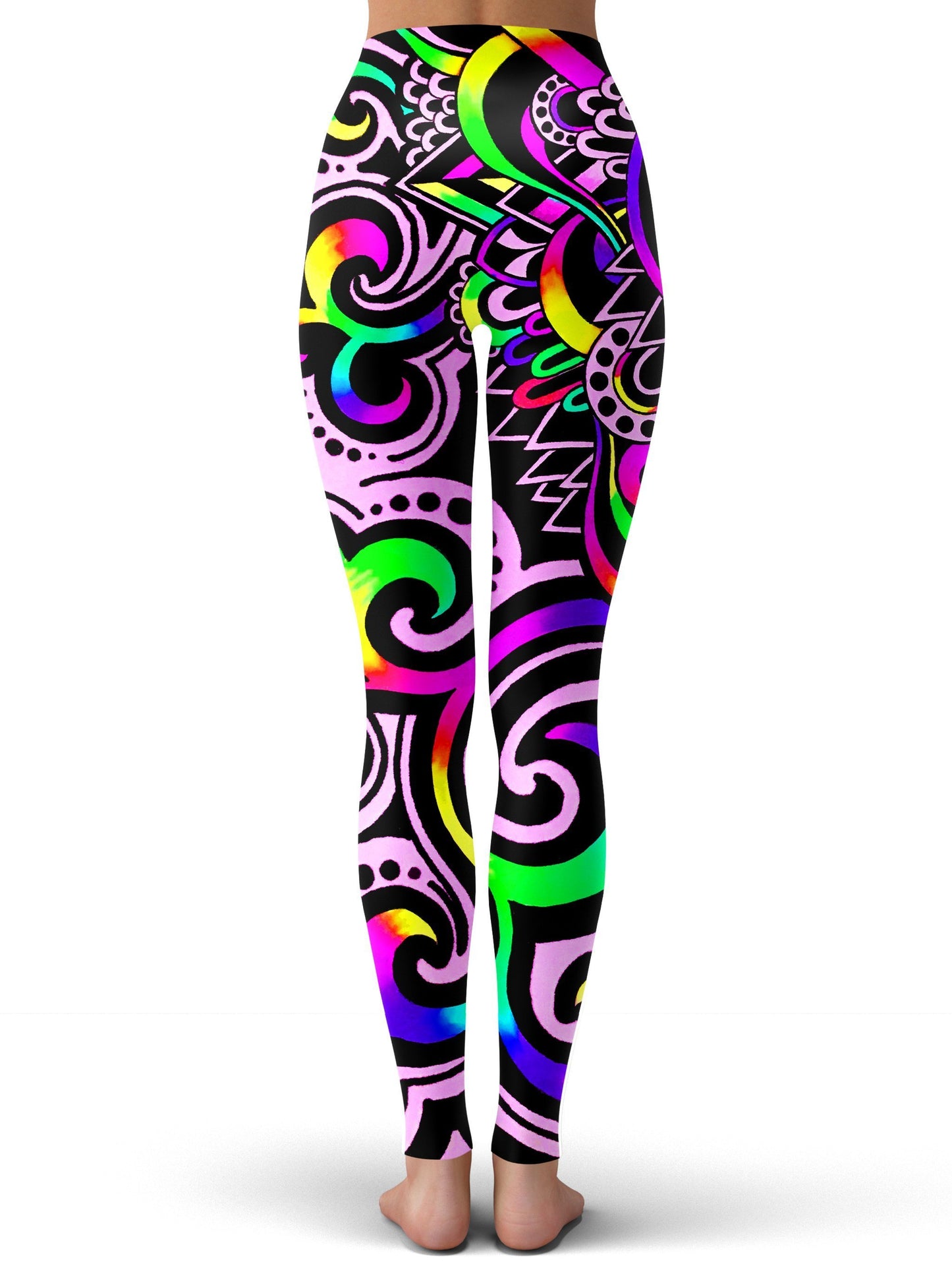 BrizBazaar White Doodle Magic Leggings - iEDM