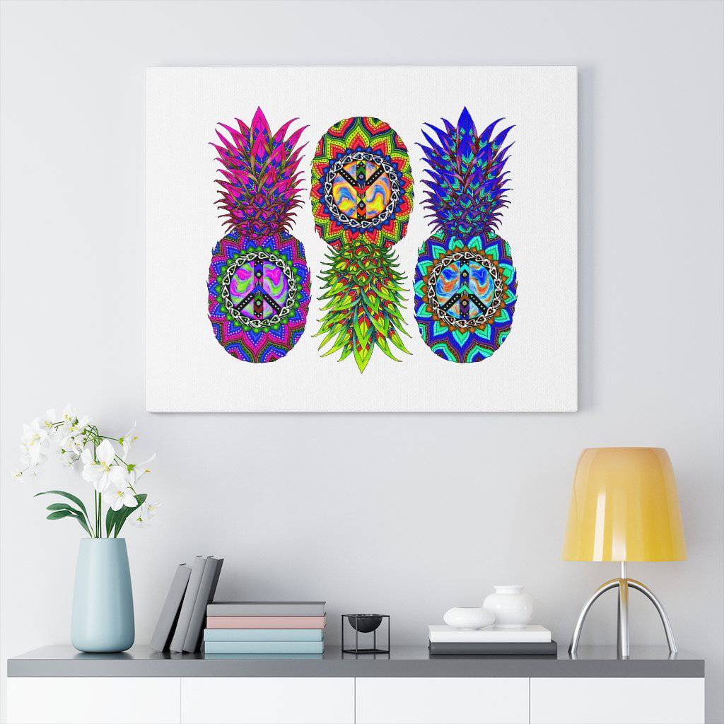 Ananas Trio Canvas Gallery Wraps, Canvas, | iEDM