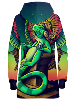 Designosaur - Iguana King Hoodie Dress