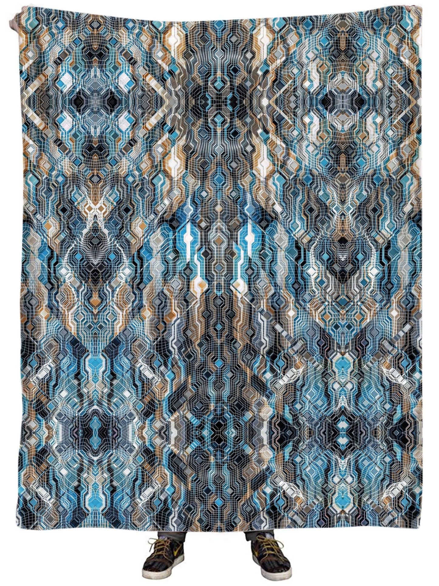 Fractional Data Plush Blanket, Glass Prism Studios, | iEDM