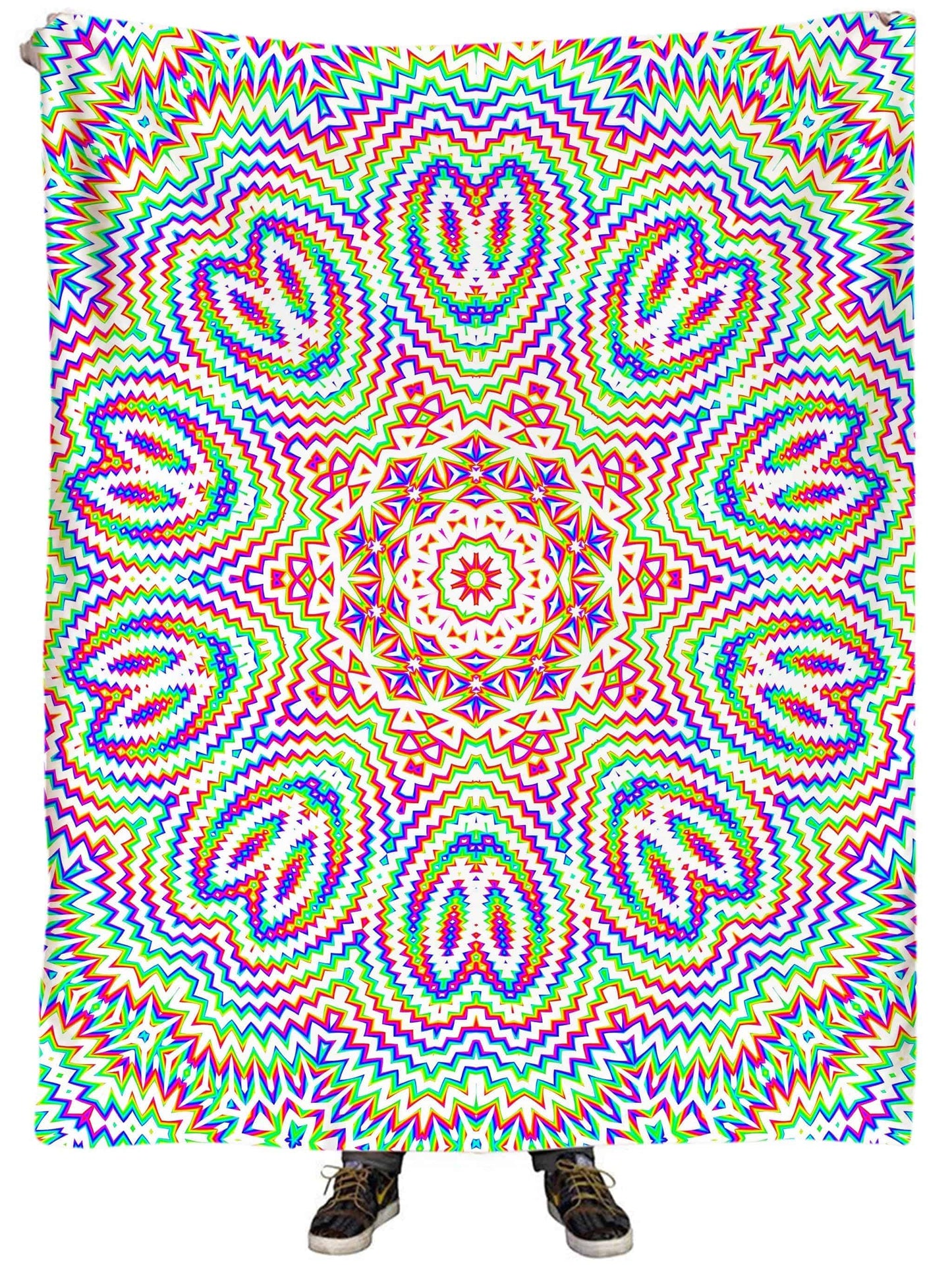 Harmonic Vibes Plush Blanket, Glass Prism Studios, | iEDM