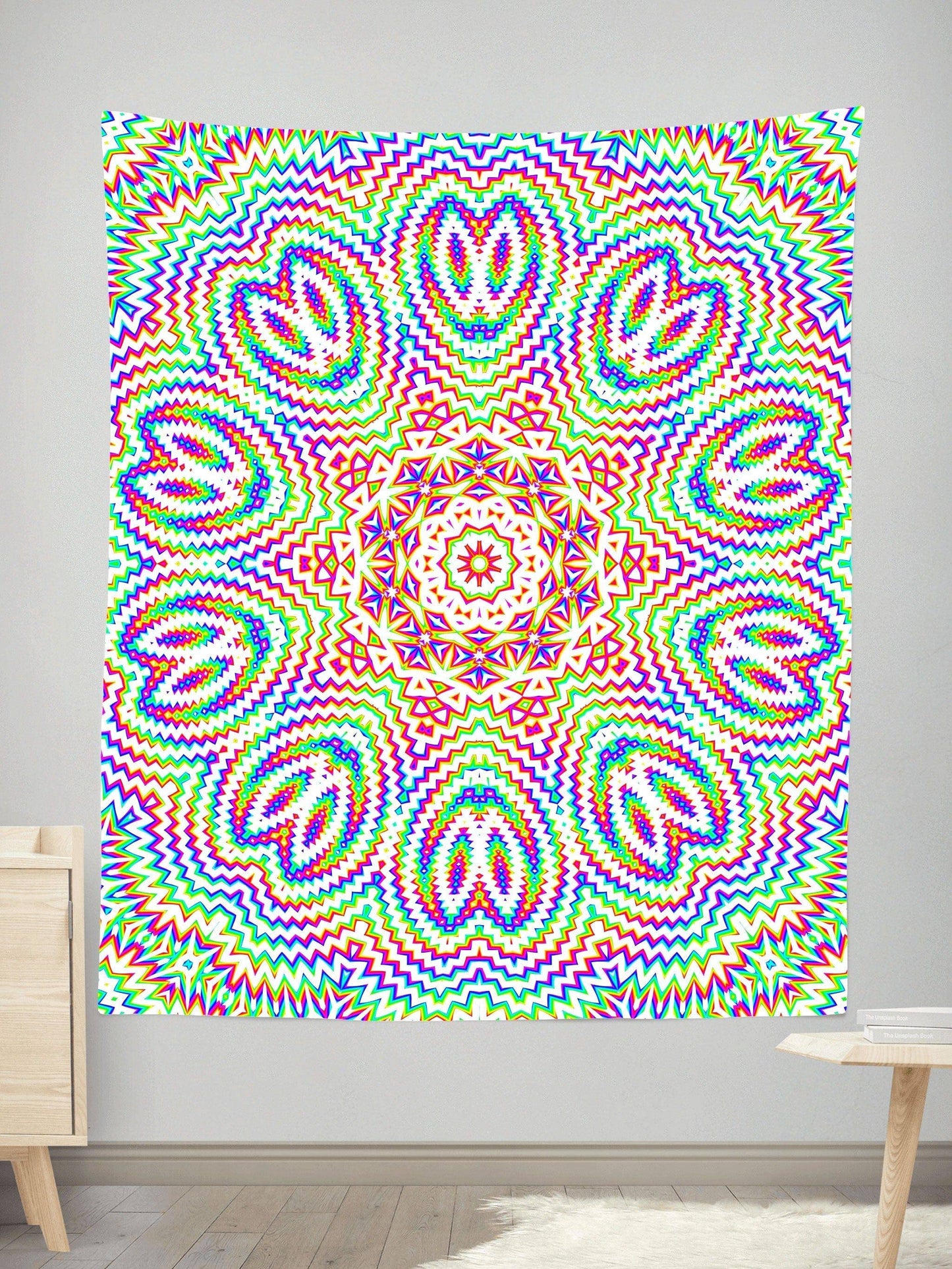 Harmonic Vibes Tapestry, Glass Prism Studios, | iEDM