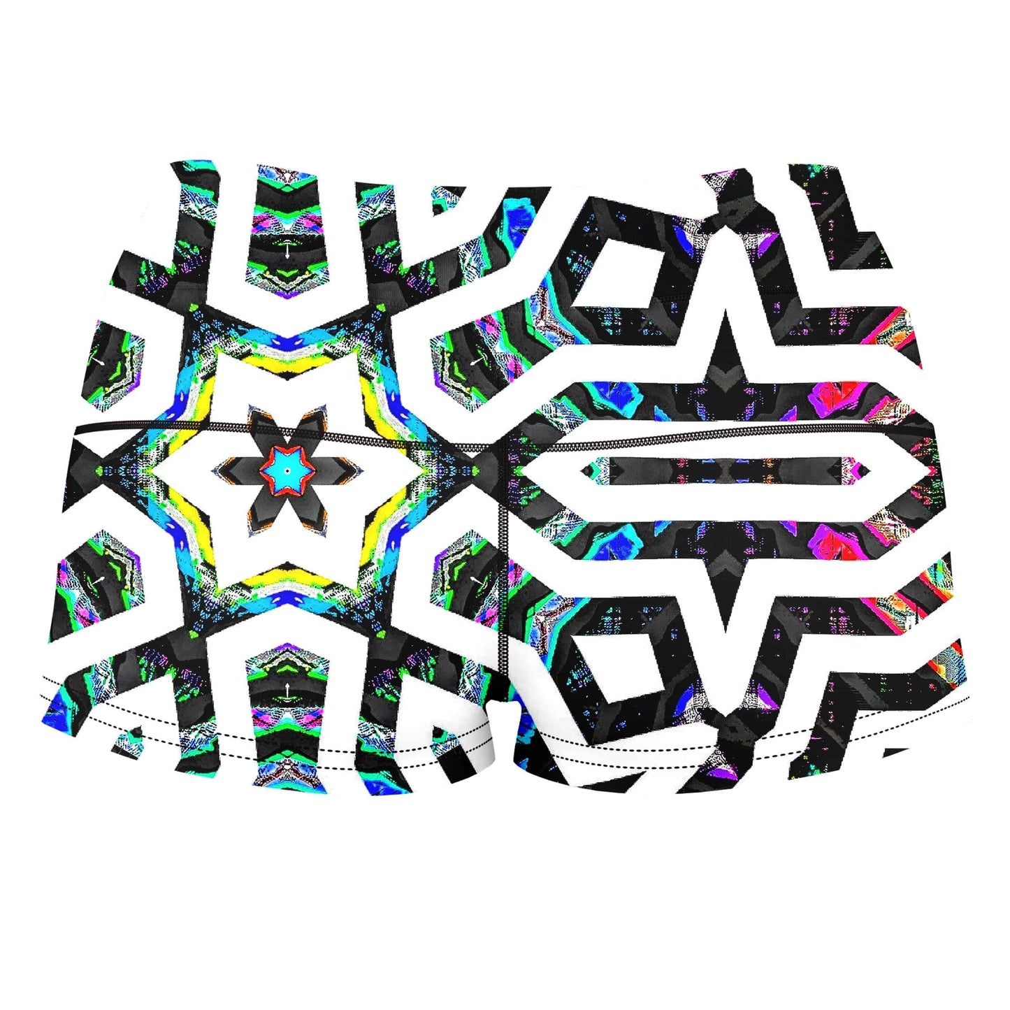 Iridized II High-Waisted Women's Shorts, Glass Prism Studios, | iEDM