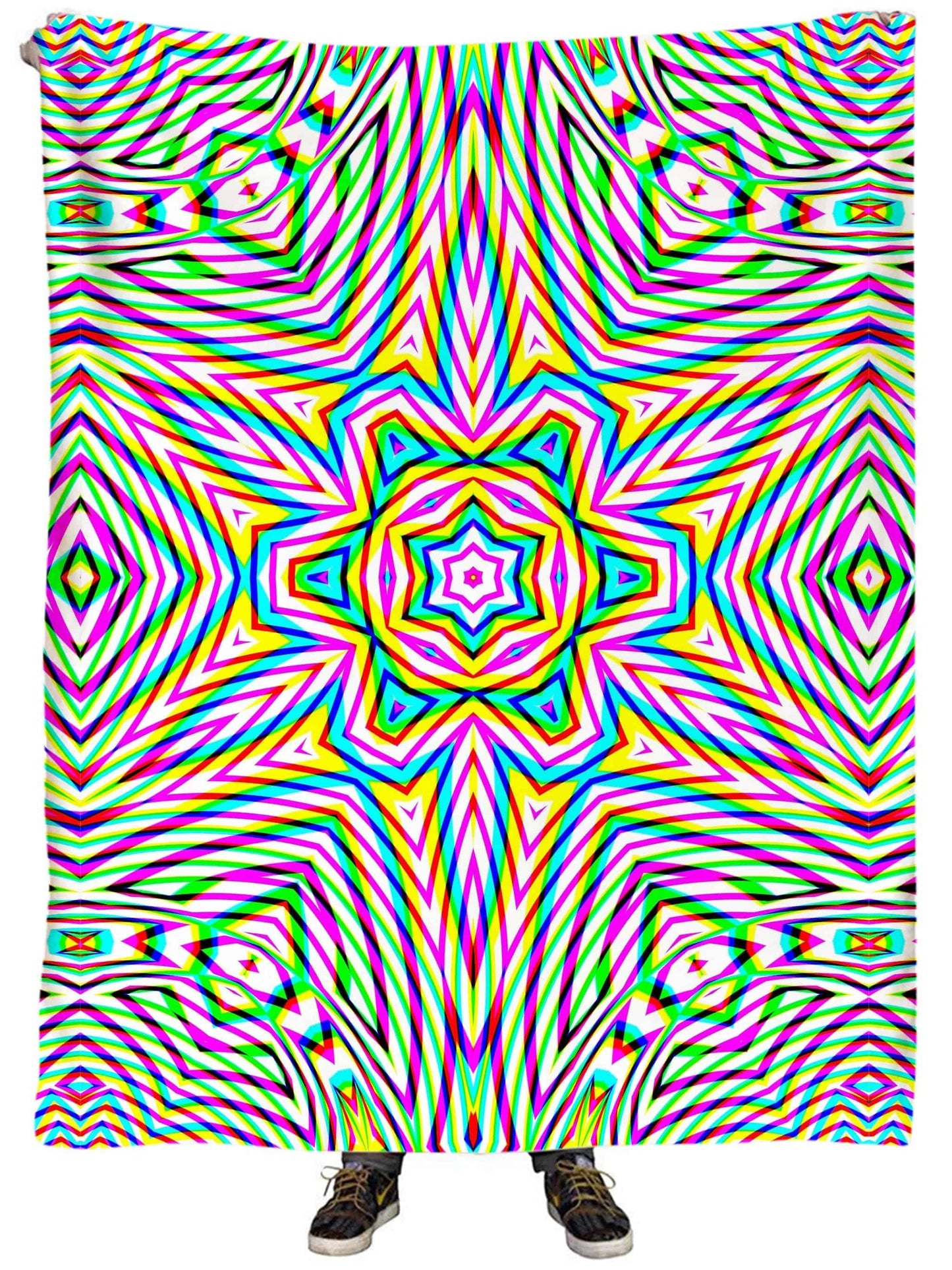 Jungle Leaves Plush Blanket, Glass Prism Studios, | iEDM