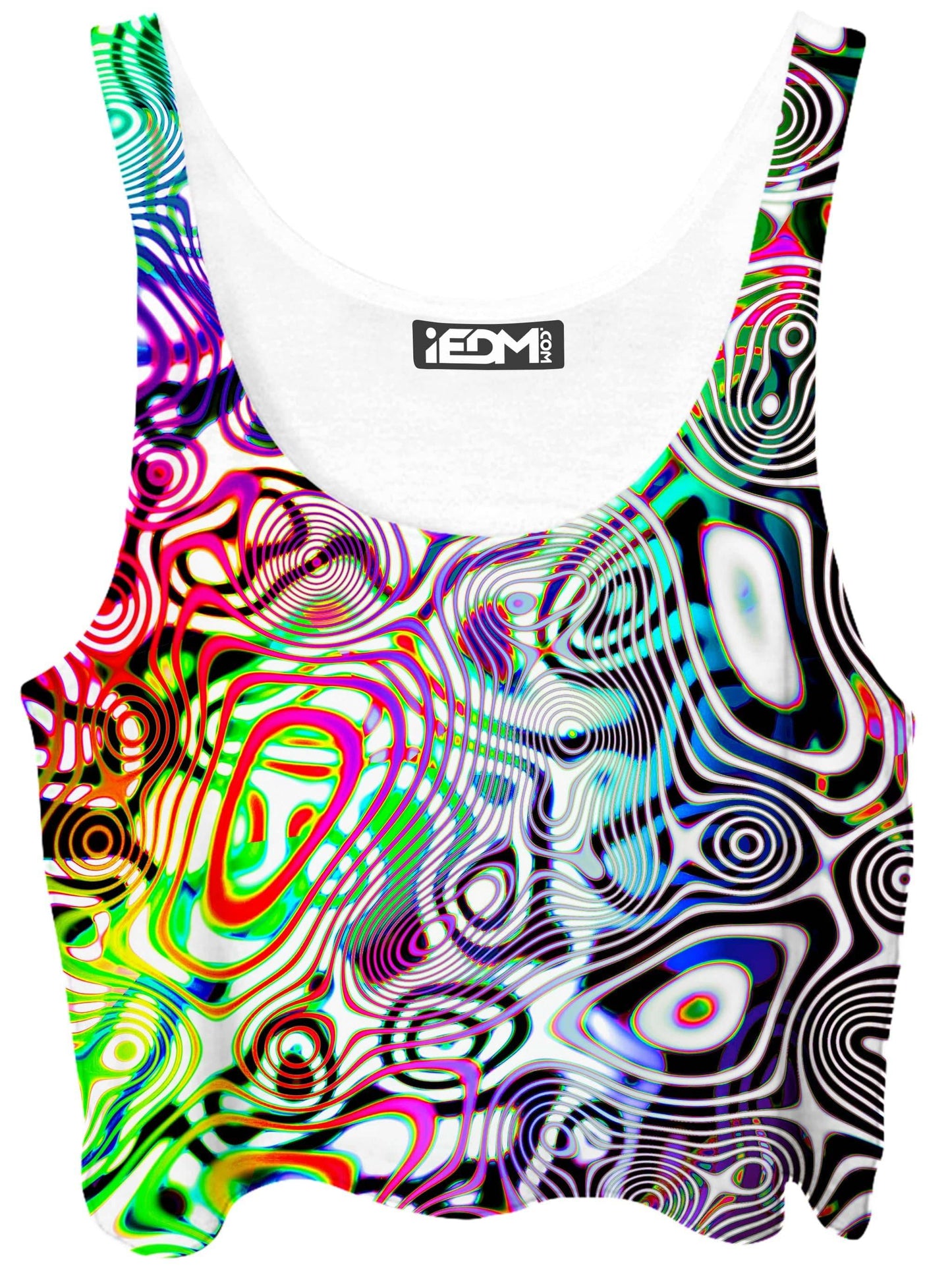 Rainbow Ripples Crop Top, Glass Prism Studios, | iEDM