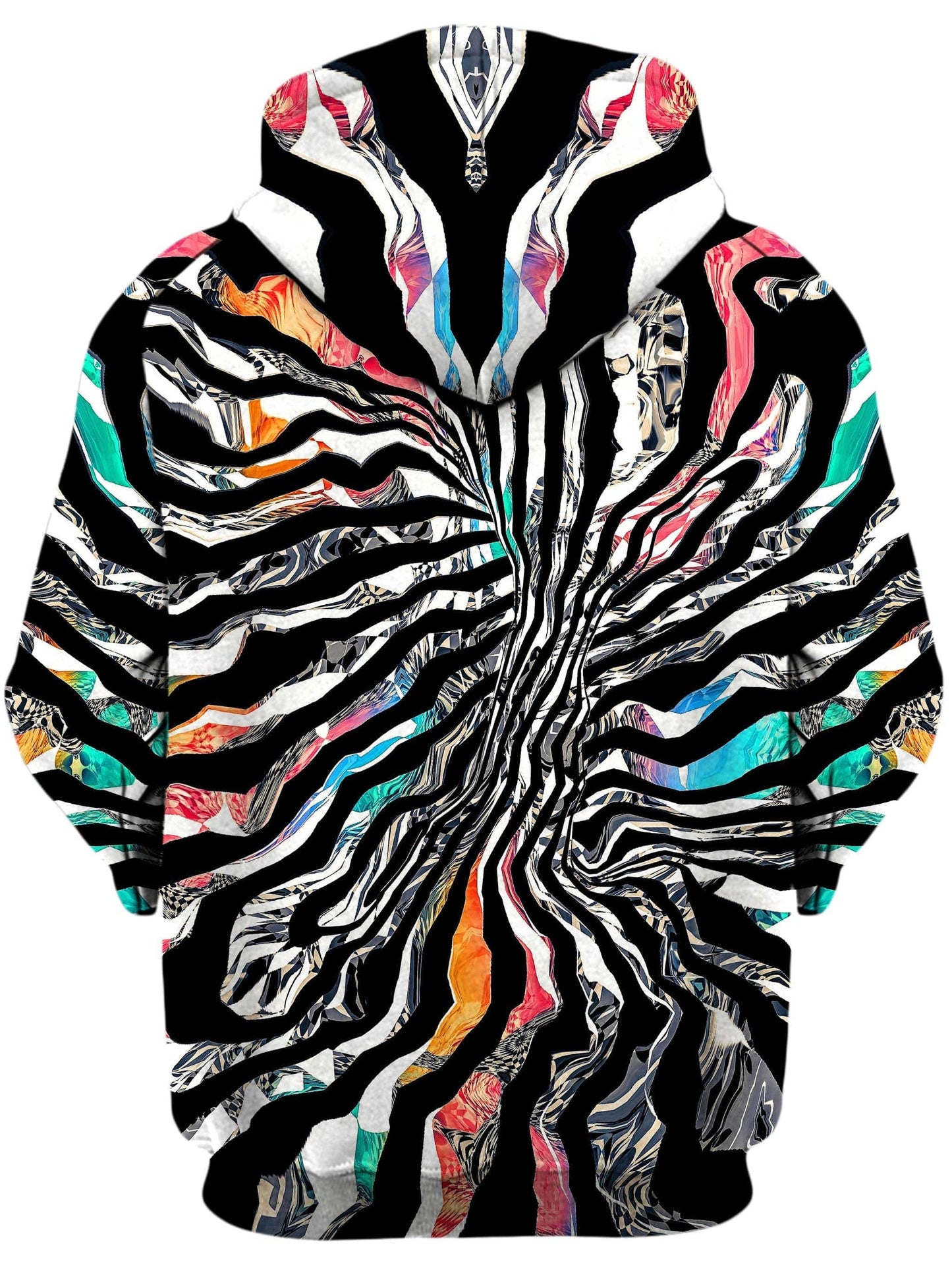 Stripped Chaos Unisex Zip-Up Hoodie, Glass Prism Studios, | iEDM