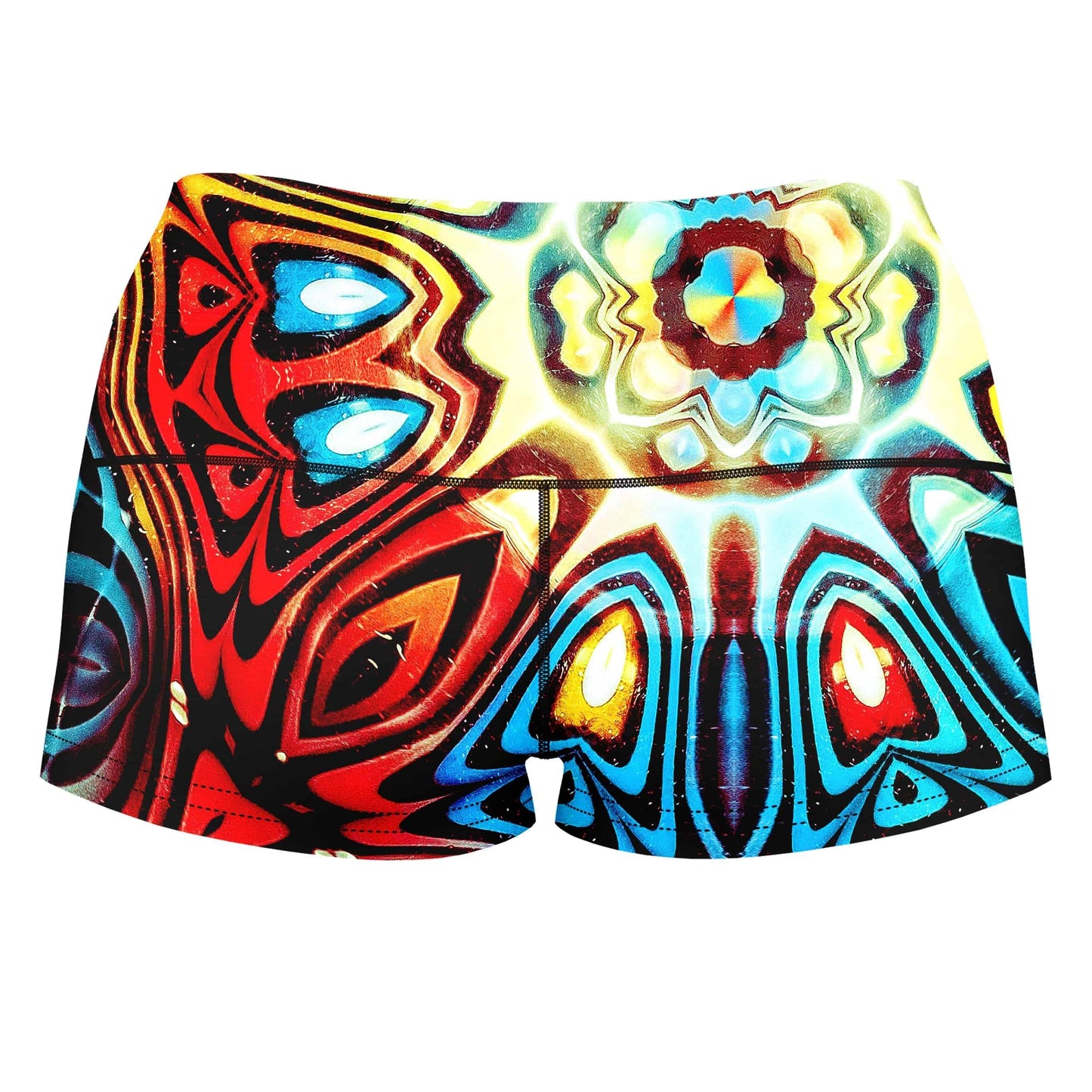Synaptic High-Waisted Women's Shorts, Glass Prism Studios, | iEDM