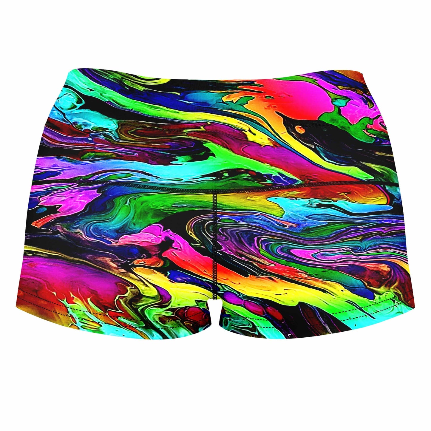 The Mystic River High-Waisted Women's Shorts, Glass Prism Studios, | iEDM