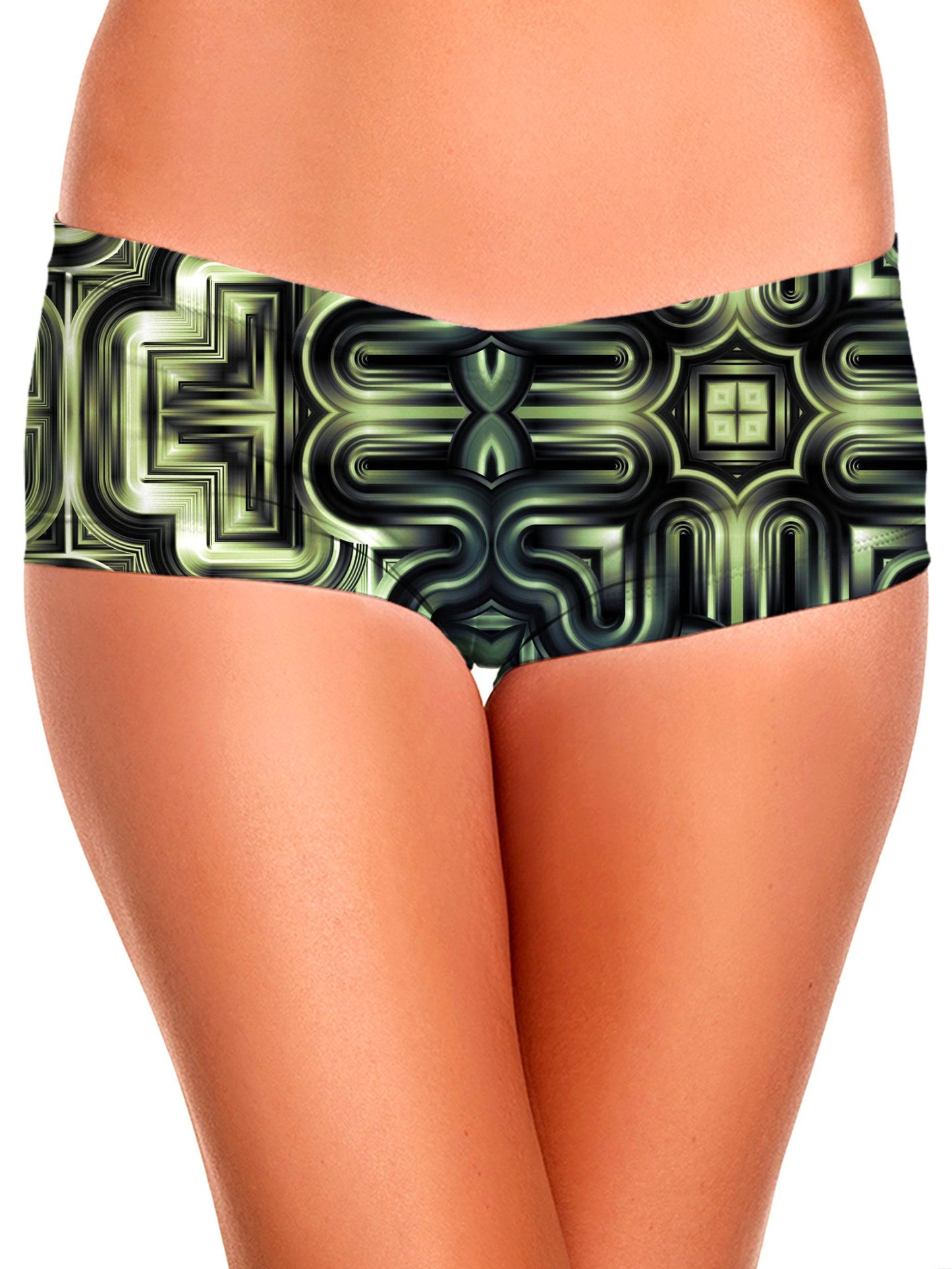 Unthinkable Machines Crop Top and Booty Shorts Combo, Glass Prism Studios, | iEDM