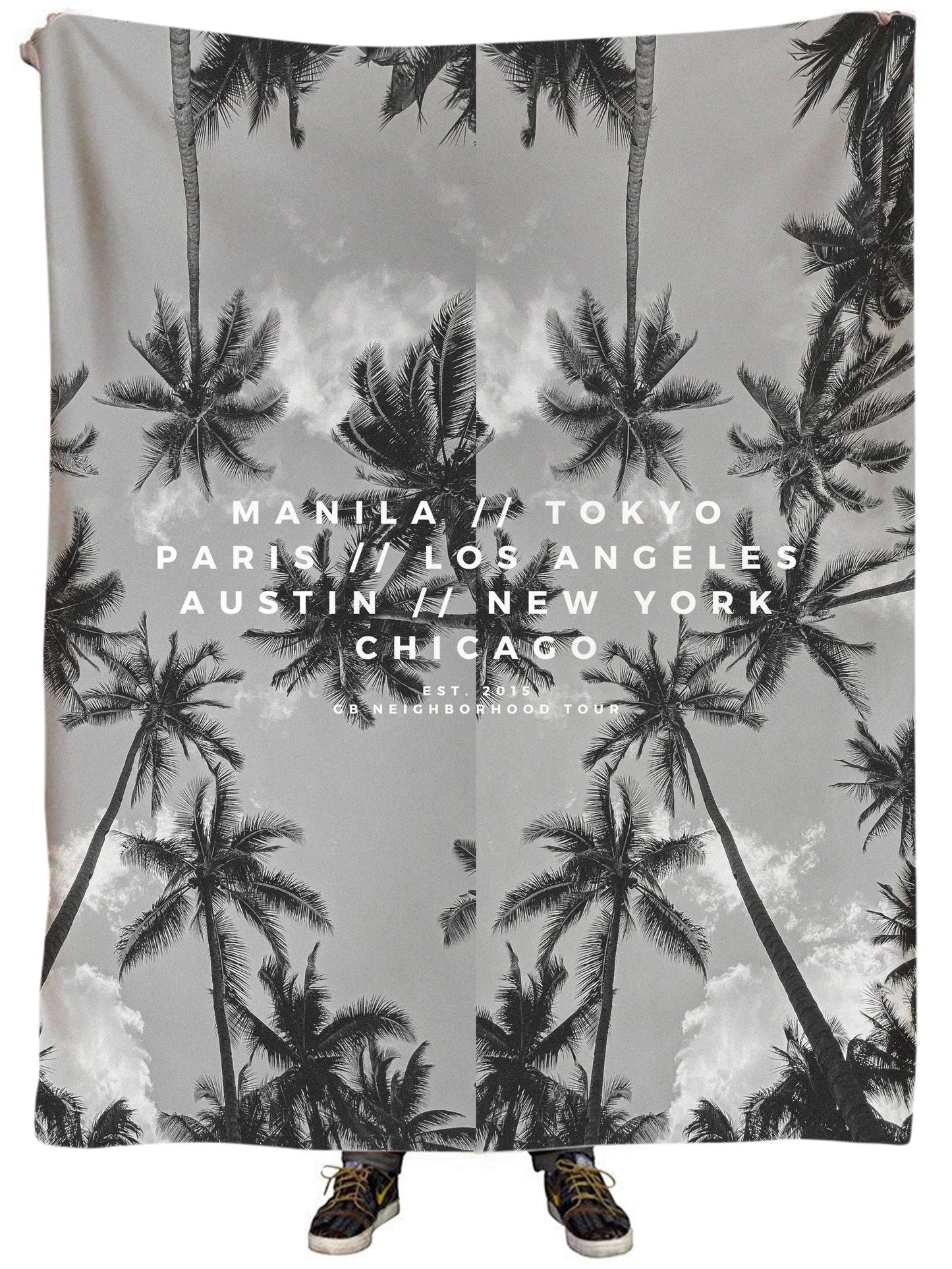 Palm Trees Plush Blanket, Good Behavior, | iEDM