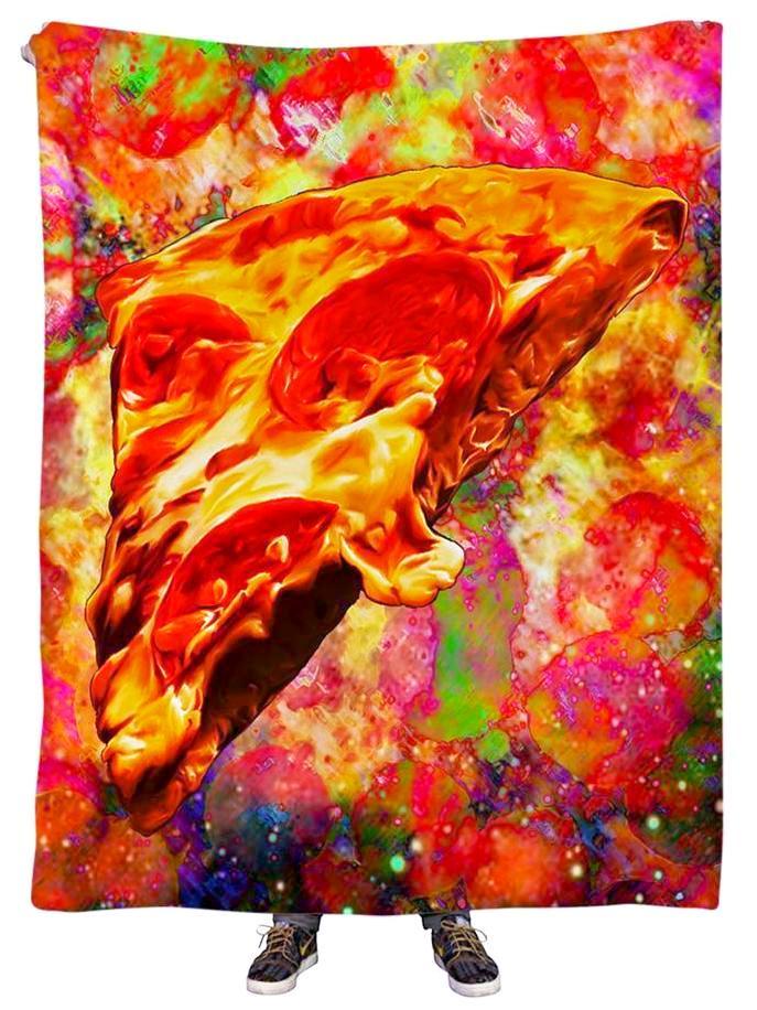 Pizza Plush Blanket, Heather McNeil, | iEDM