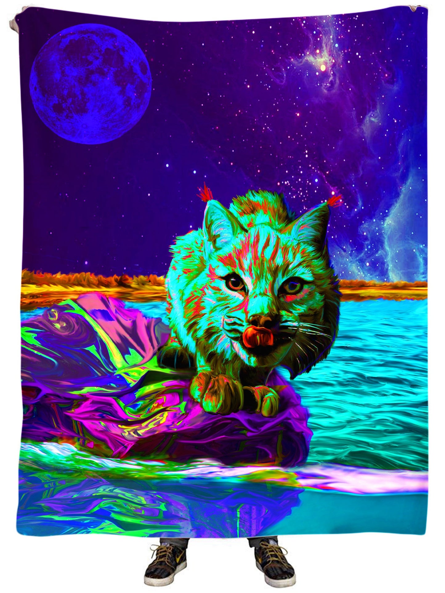 Neon Wonderland Plush Blanket, Heather McNeil, | iEDM