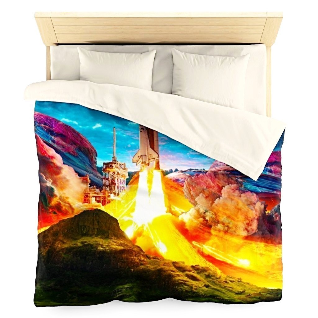 Home Decor Rainbow Render Duvet - iEDM