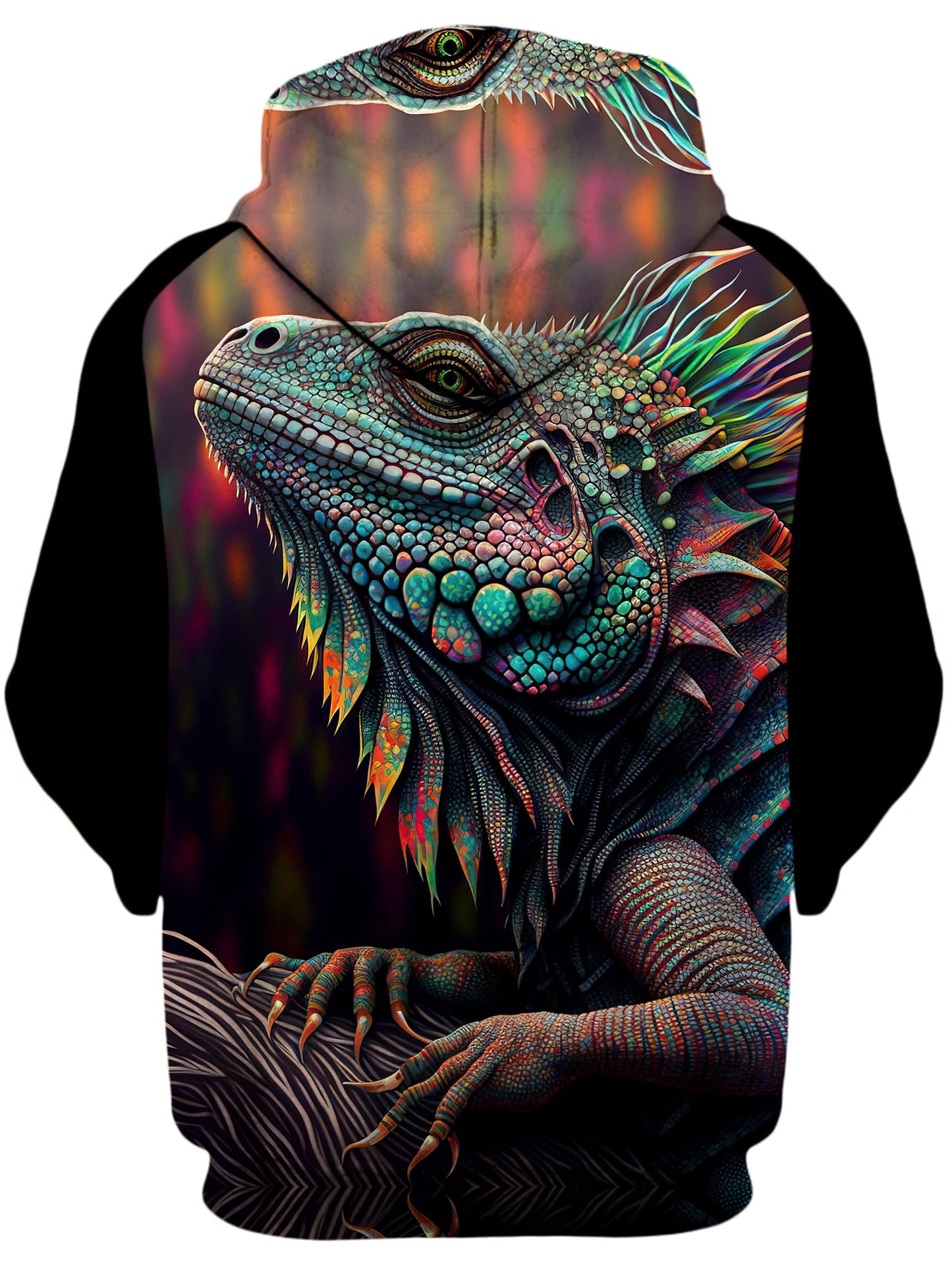 Psychedelic Giant Iguana 2.0 Unisex Hoodie, iEDM, | iEDM