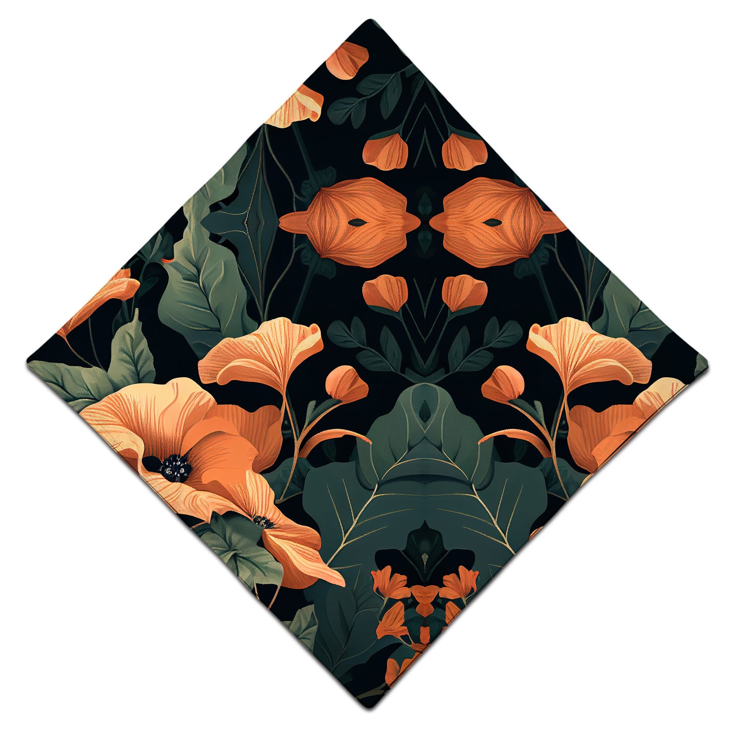 Tangerine Floral Bandana, iEDM, | iEDM