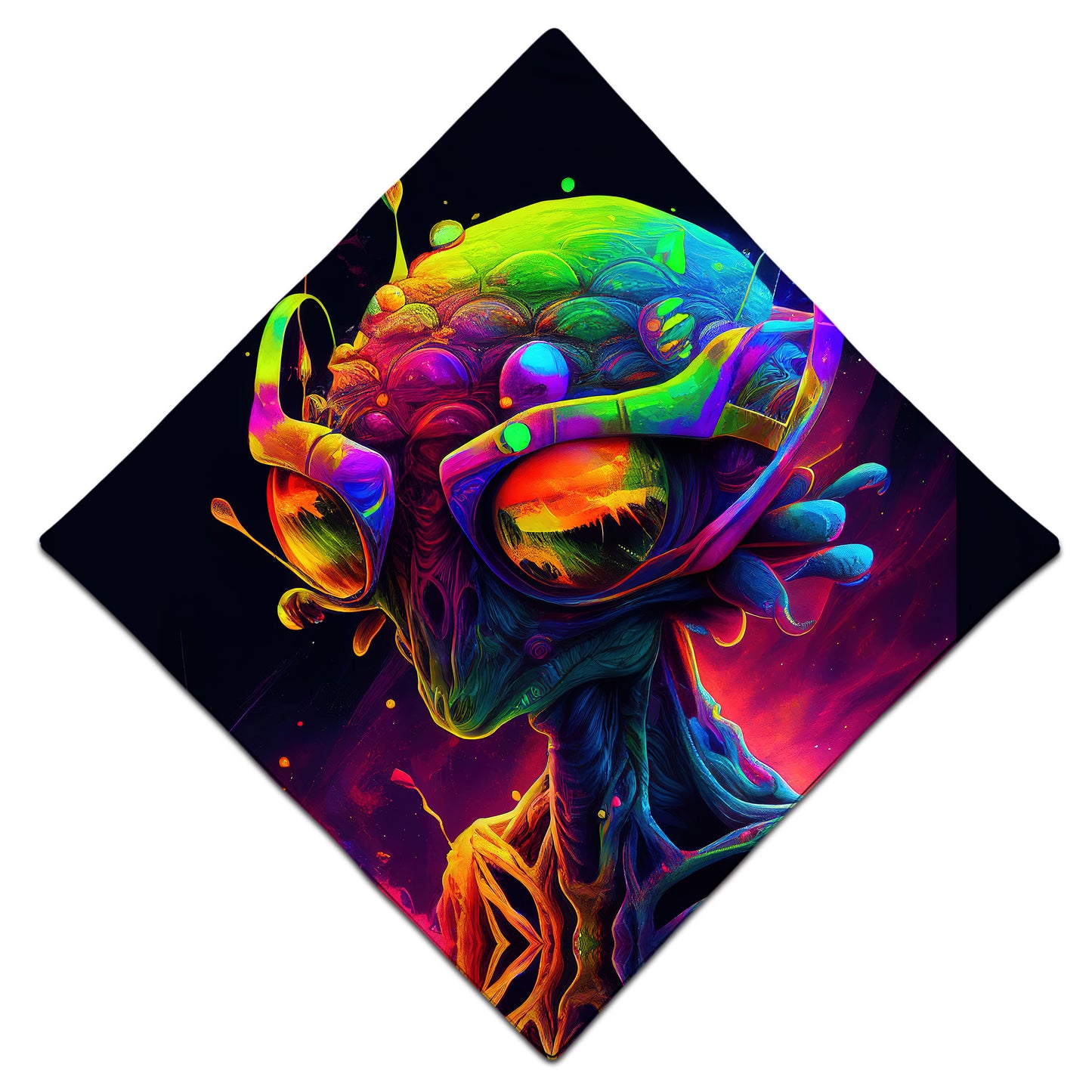 Psychedelic Alien Bandana, iEDM, | iEDM