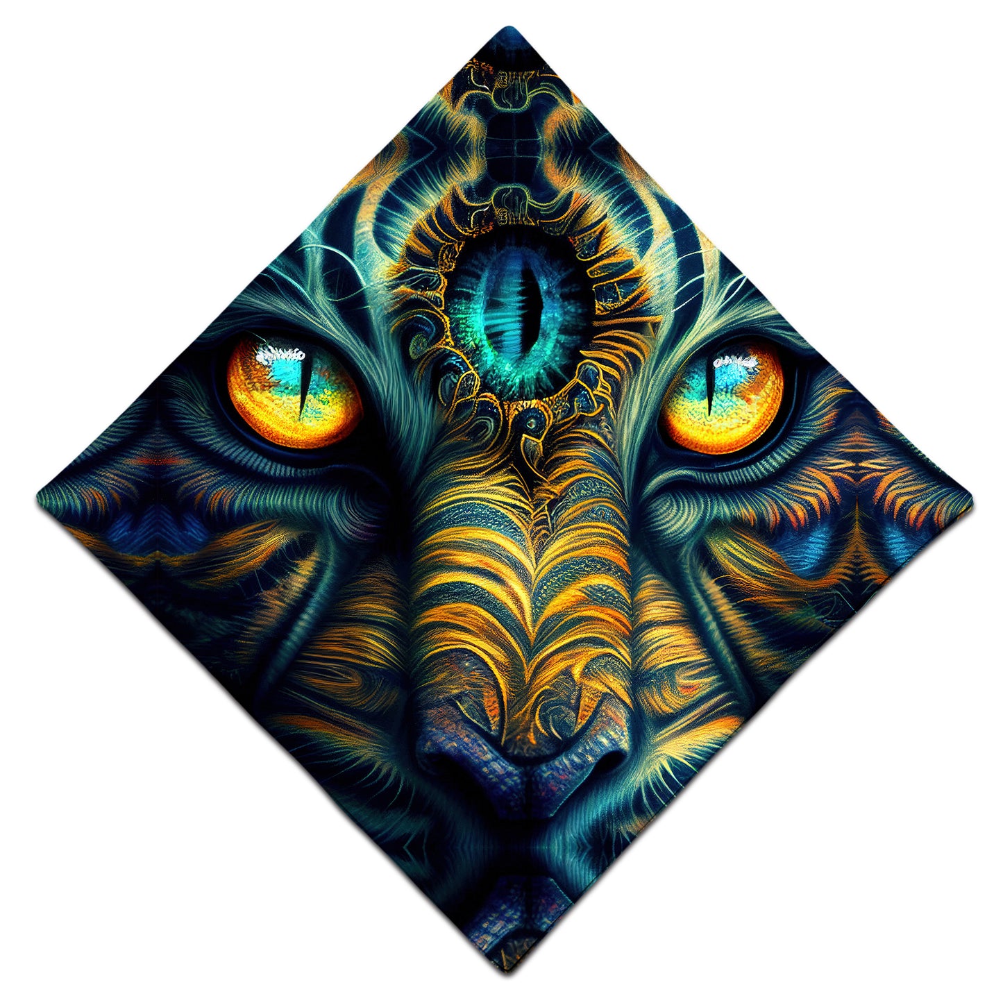 Tiger Eyes Psychedelic Bandana, iEDM, | iEDM