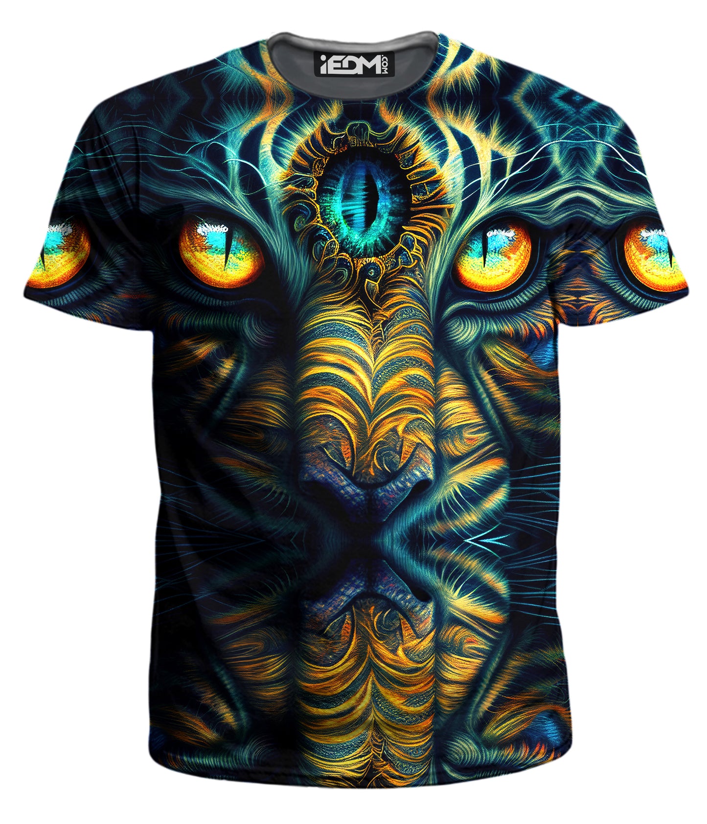 Tiger Eyes Psychedelic Men's T-Shirt, iEDM, | iEDM