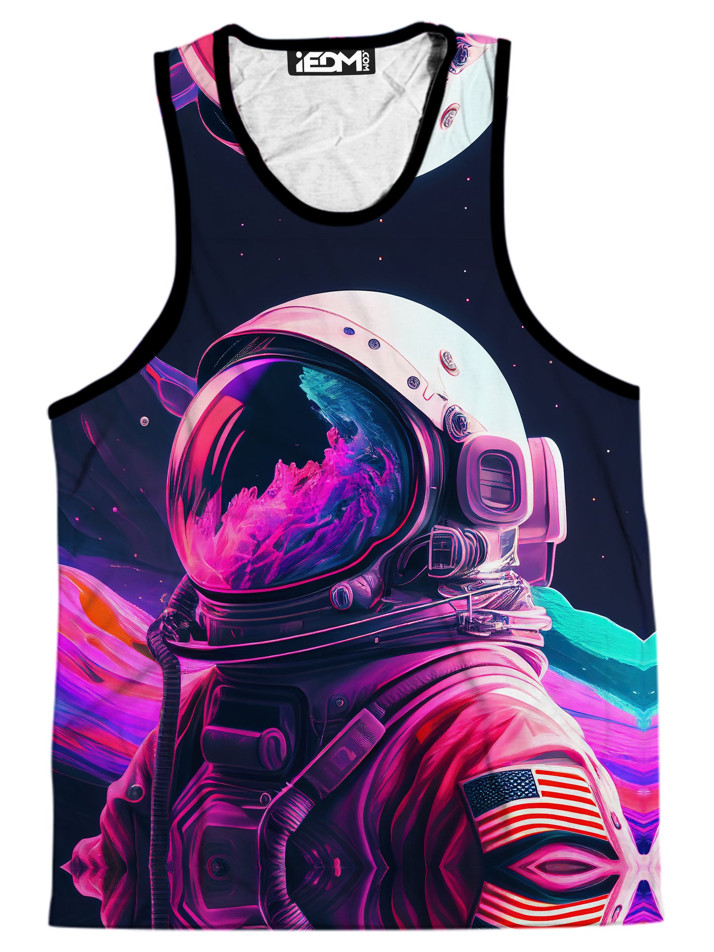 Synthwave Astronaut Men's Tank, iEDM, | iEDM