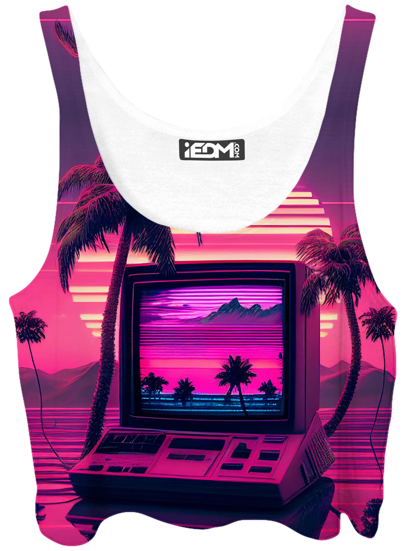 Vapor Palms Trees Crop Top, iEDM, | iEDM