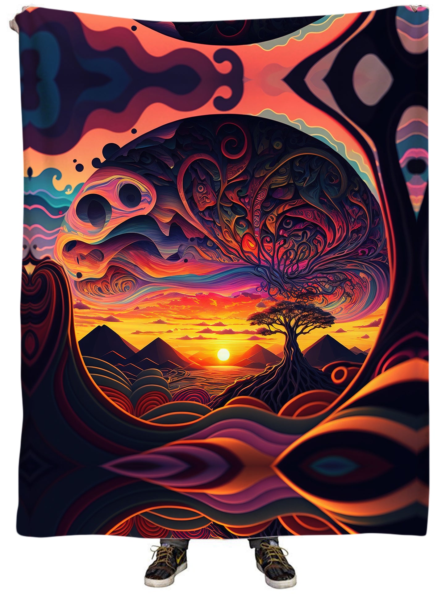 Acid Sunset Plush Blanket, iEDM, | iEDM
