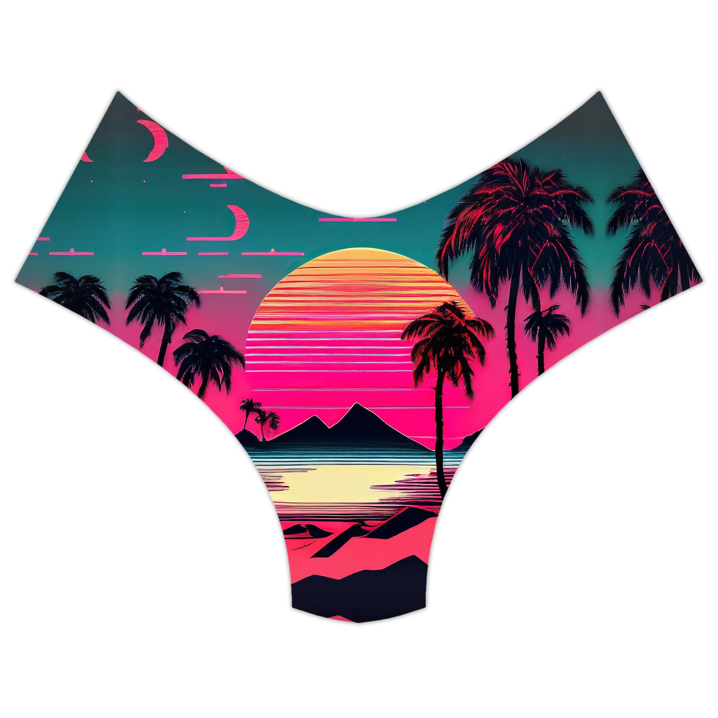 Beach Sunset Booty Shorts, iEDM, | iEDM