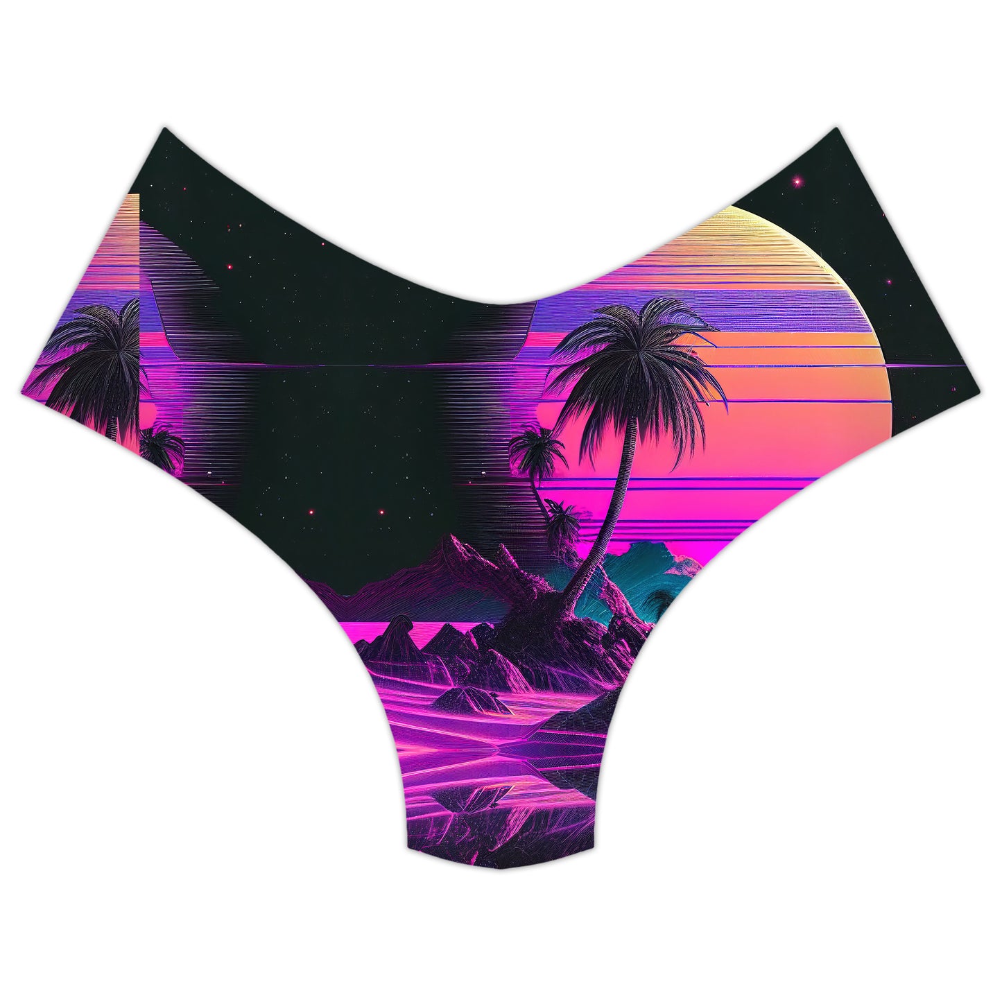 Vaporwave Solar System Booty Shorts, iEDM, | iEDM