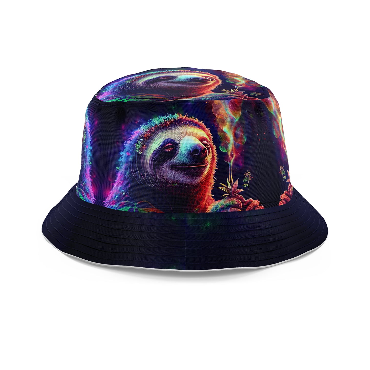 Sloth Smoking Weed Psychedelic Bucket Hat, iEDM, | iEDM
