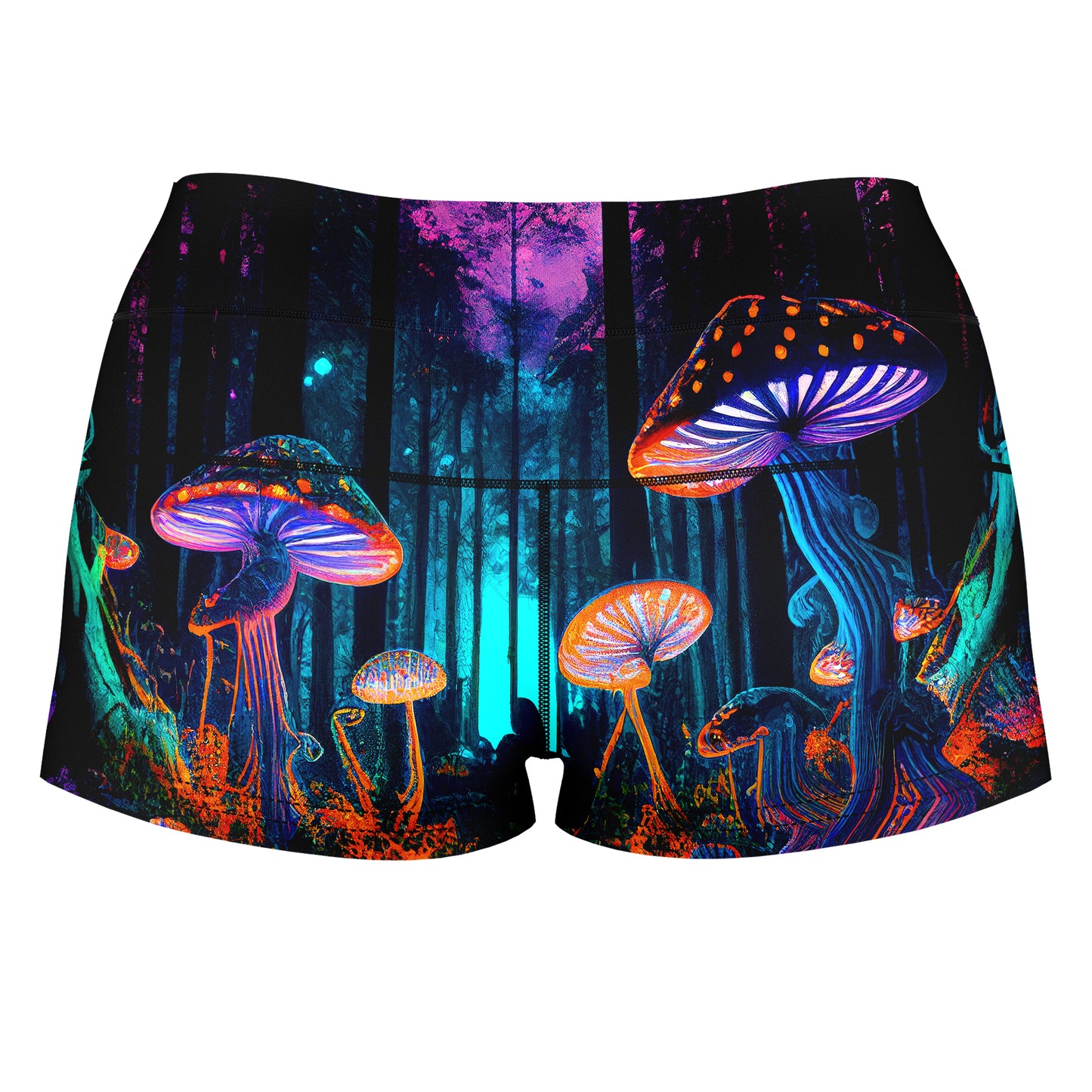 Natures Medicine High-Waisted Women's Shorts, iEDM, | iEDM
