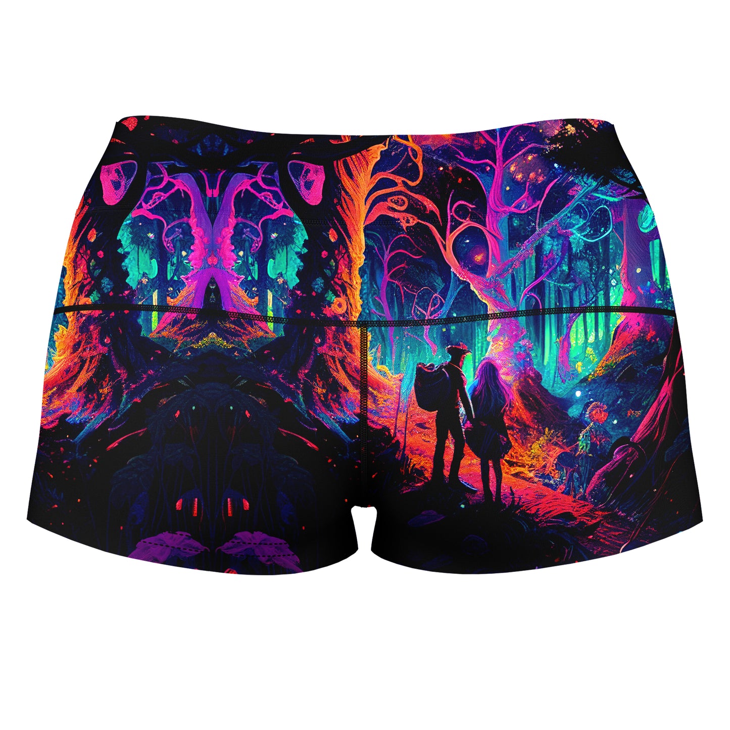 Soulmates High-Waisted Women's Shorts, iEDM, | iEDM