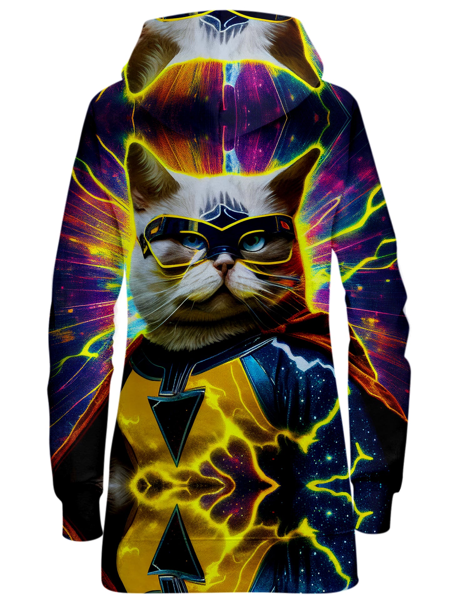 Cat Hero Hoodie Dress, iEDM, | iEDM