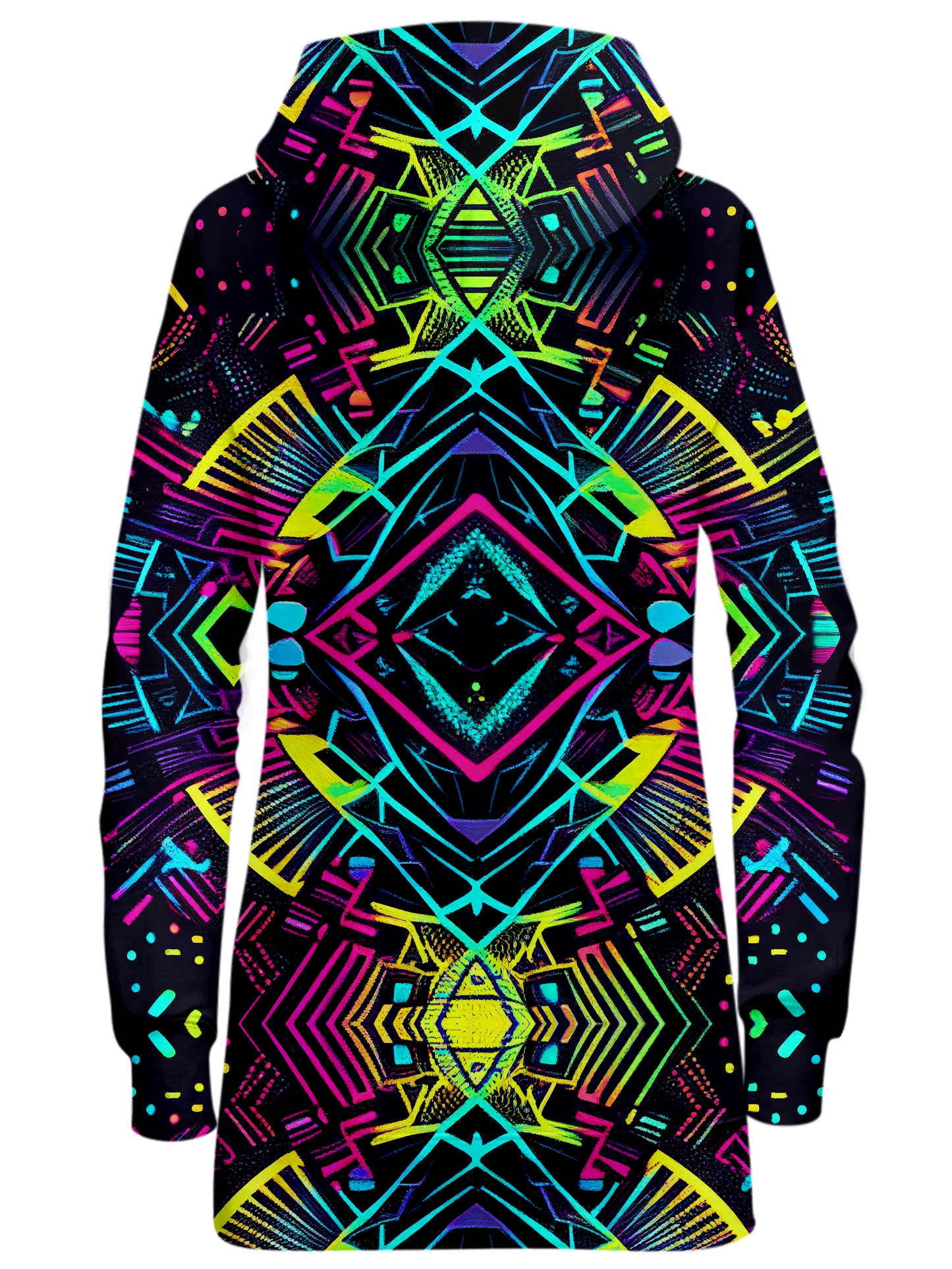 Neon Tribal Hoodie Dress, iEDM, | iEDM