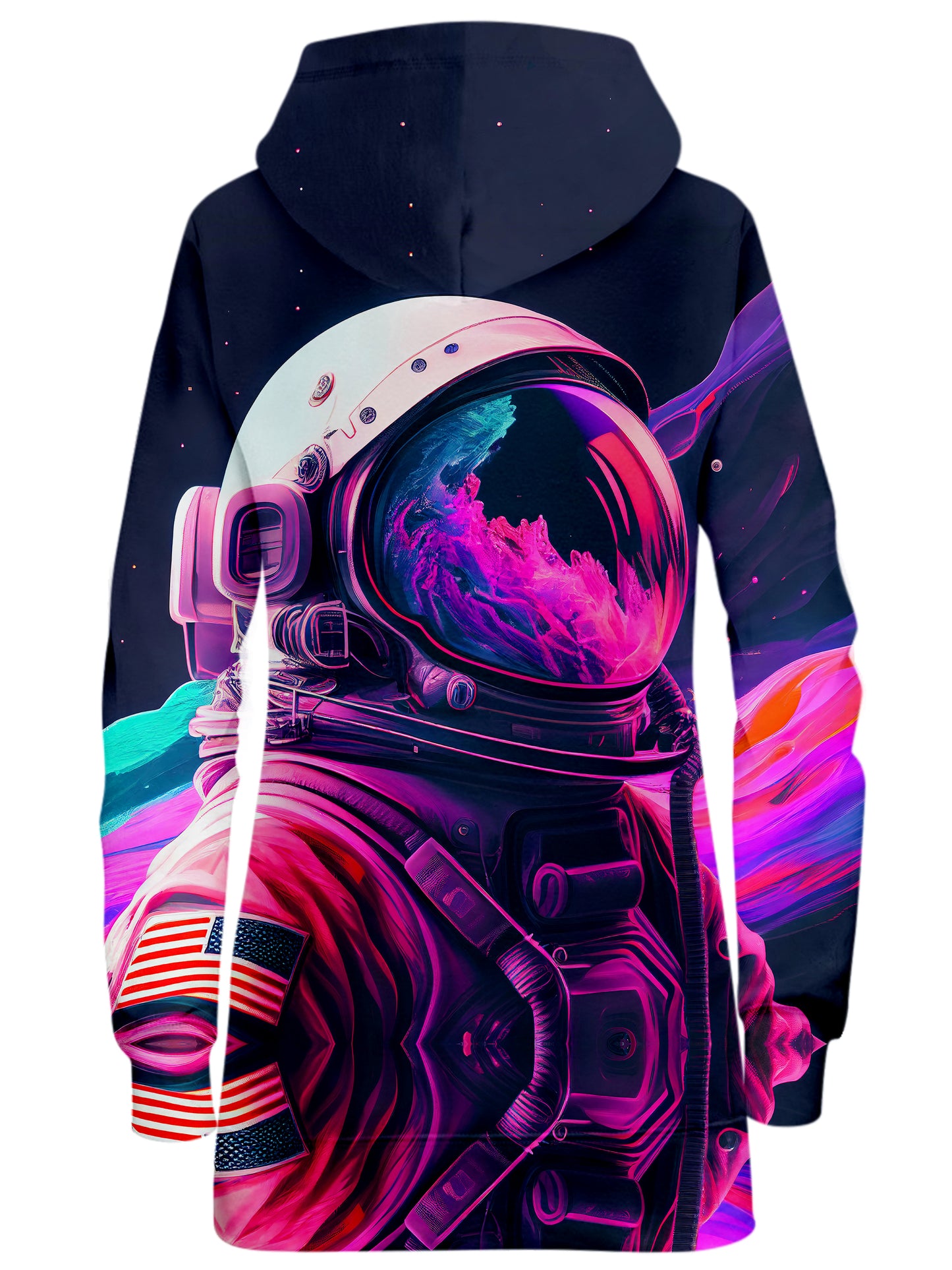 Vaporwave Astronaut 06 Hoodie Dress, iEDM, | iEDM