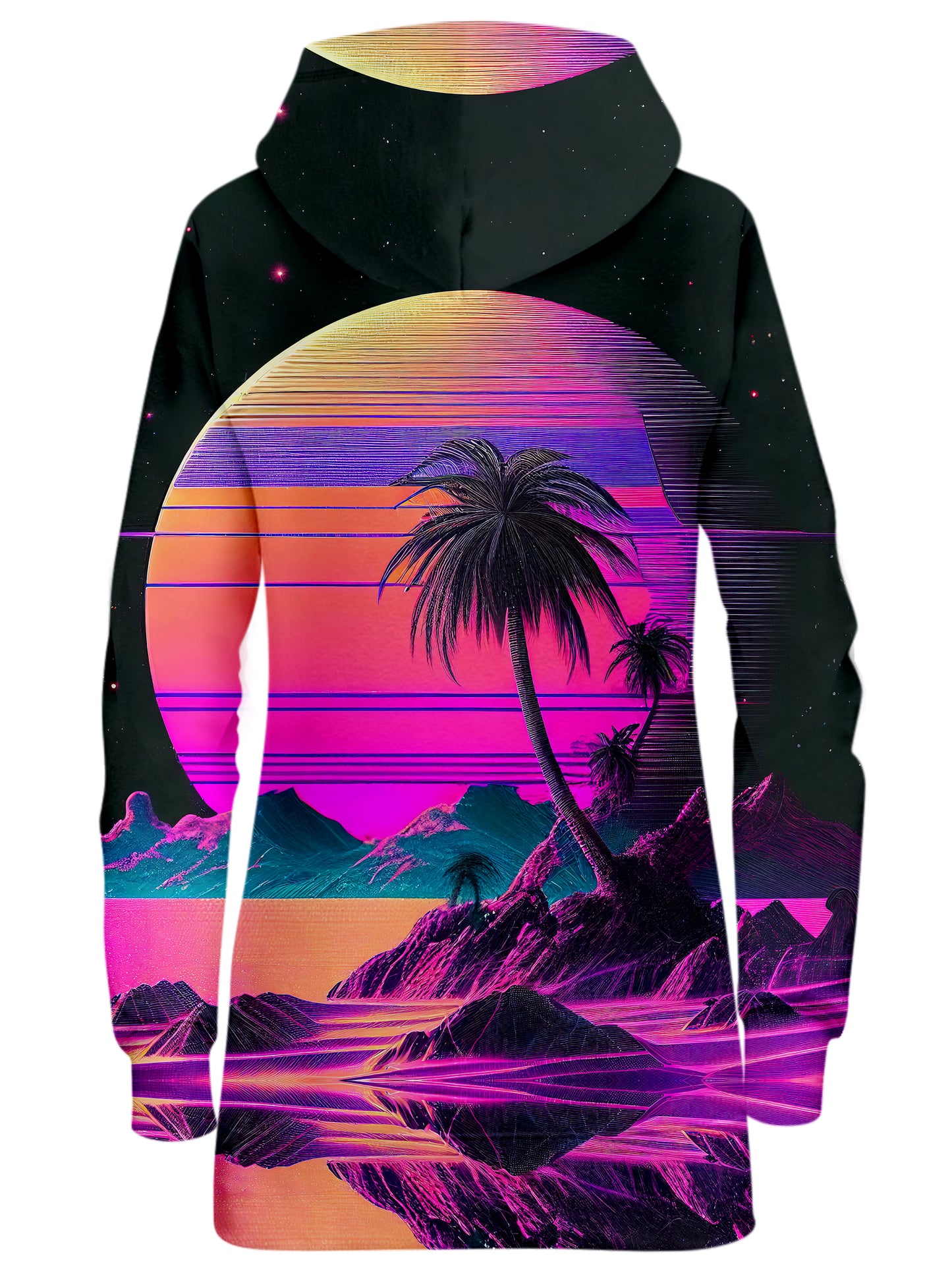 Vaporwave Solar System Hoodie Dress, iEDM, | iEDM