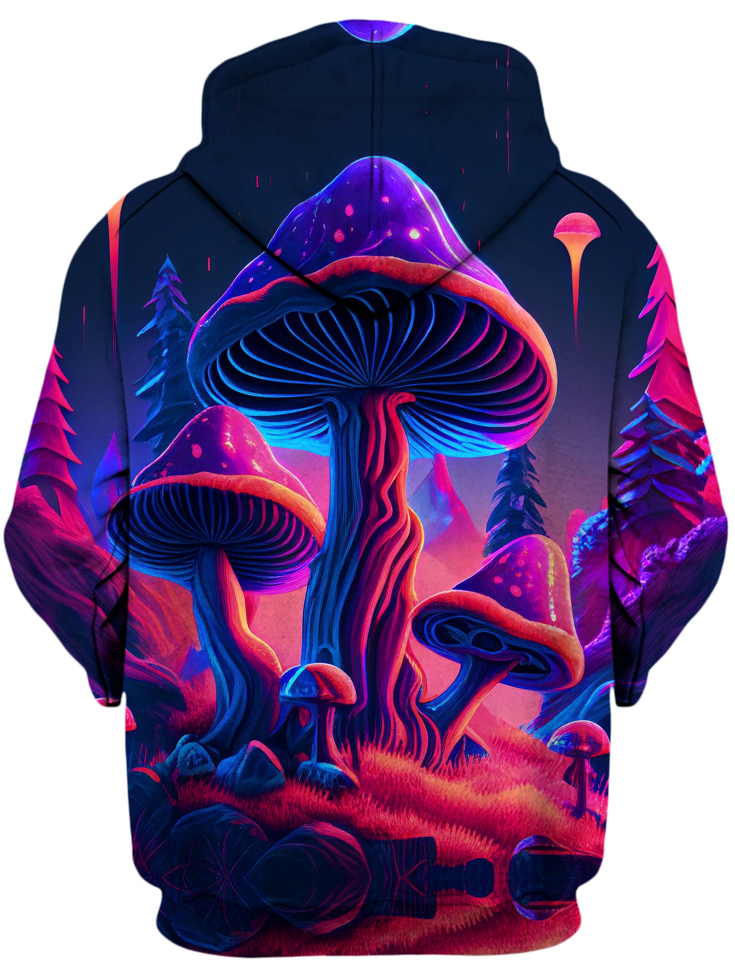 Shroom Trip Unisex Zip-Up Hoodie, iEDM, | iEDM