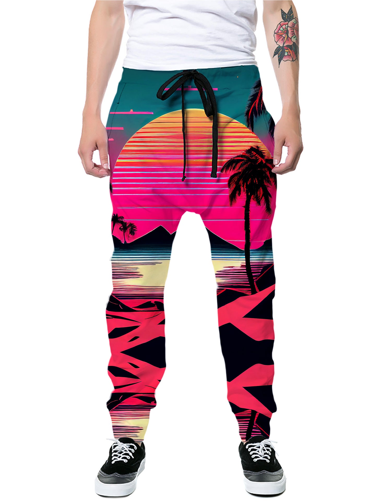 Beach Sunset Zip-Up Hoodie and Joggers Combo, iEDM, | iEDM