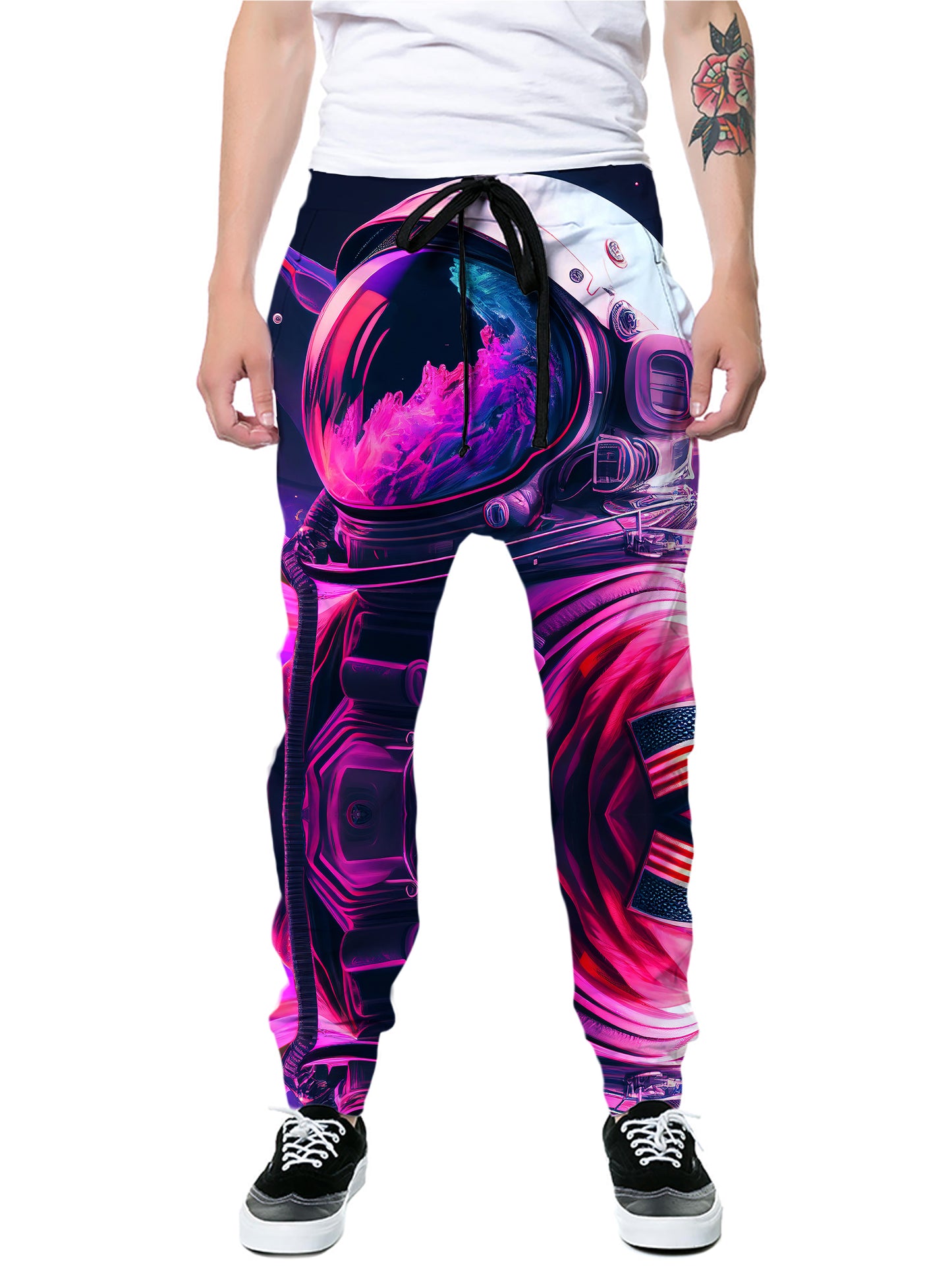 Synthwave Astronaut Hoodie and Joggers Combo, iEDM, | iEDM