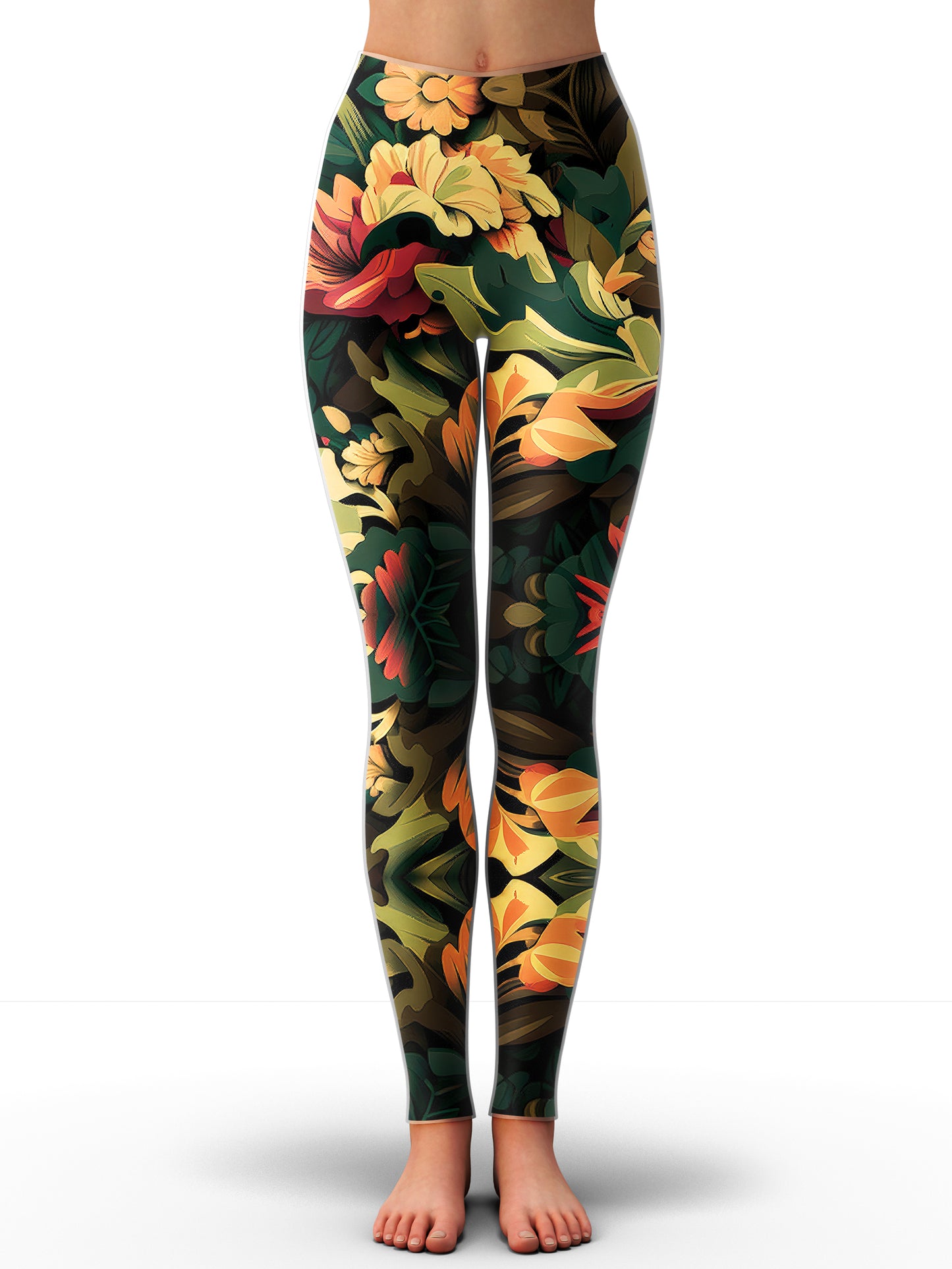 Floral Camo Hoodie Dress and Leggings Combo, iEDM, | iEDM