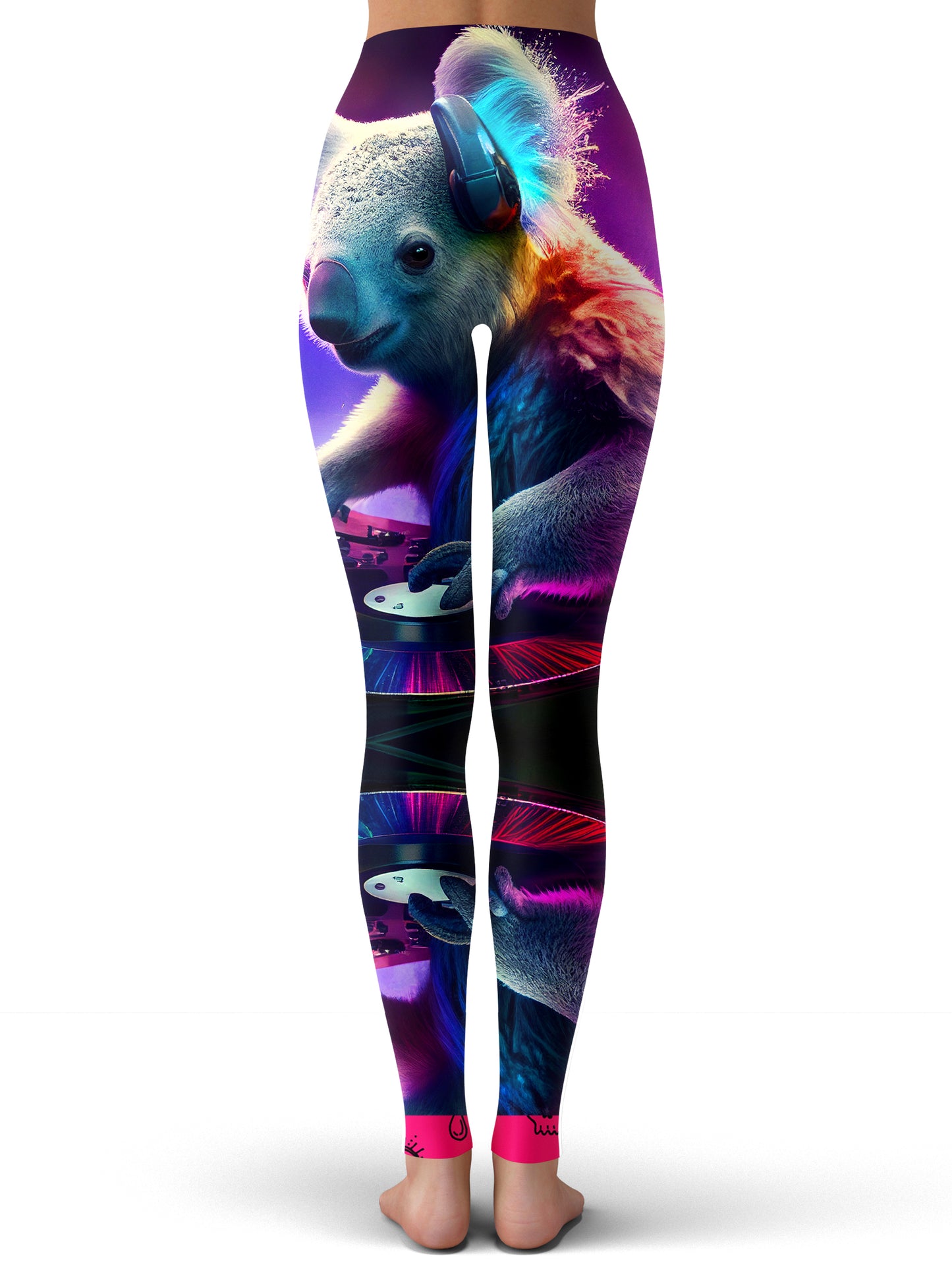 Koala Dj Playing Music Leggings, iEDM, | iEDM