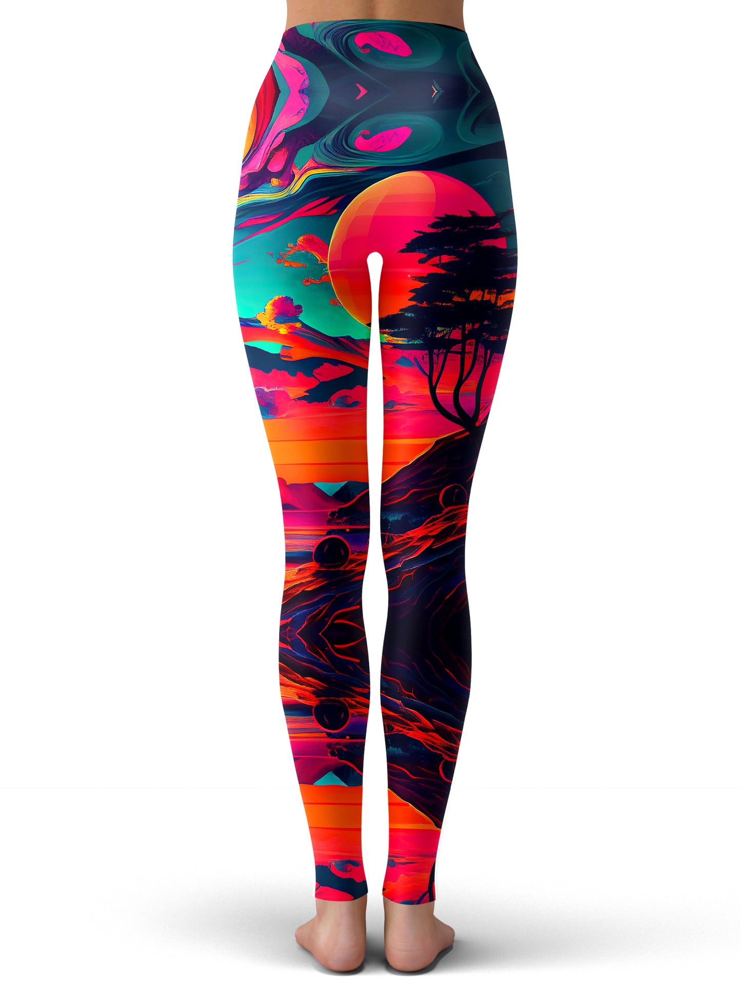 Psychedelic Sunset 02 Leggings, iEDM, | iEDM