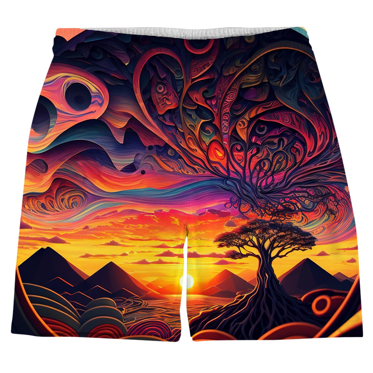 Acid Sunset Men's Tank and Shorts Combo, iEDM, | iEDM