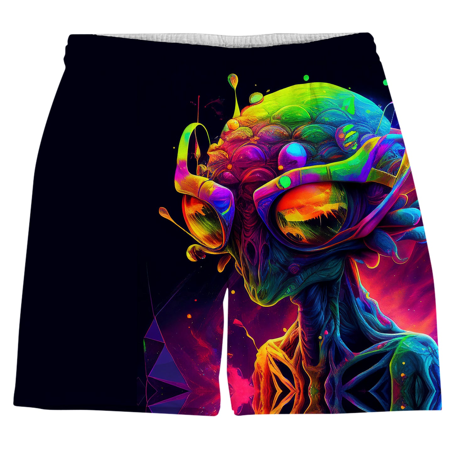 Psychedelic Alien T-Shirt and Shorts Combo, iEDM, | iEDM