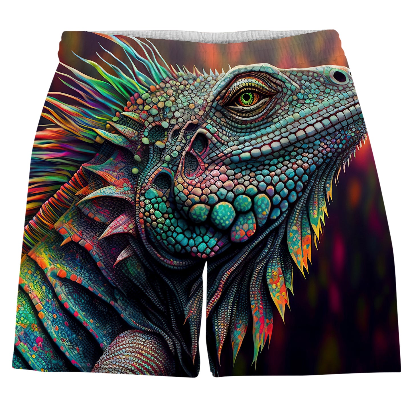Psychedelic Giant Iguana 2.0 Men's Tank and Shorts Combo, iEDM, | iEDM