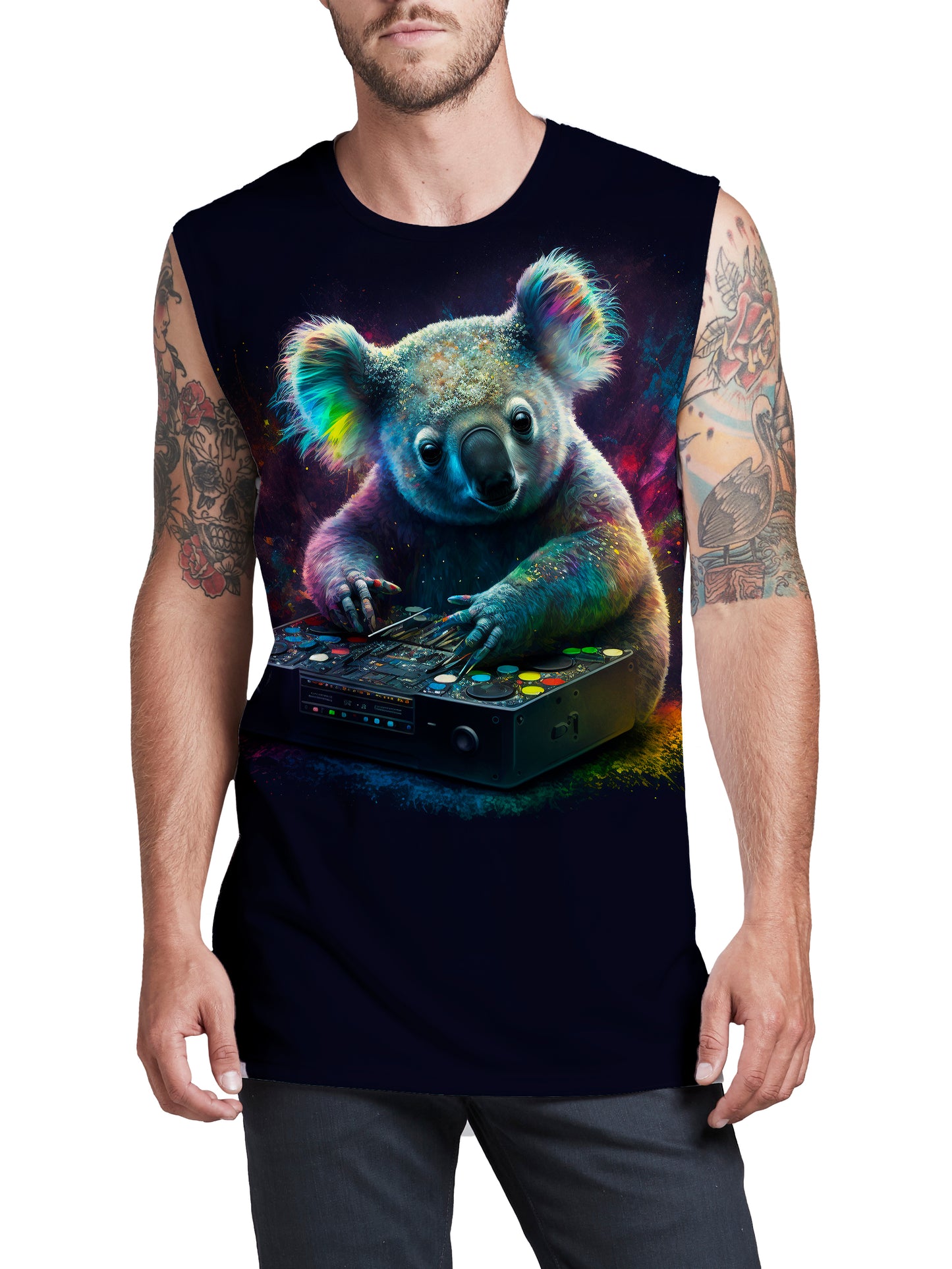 Koala Remix Men's Muscle Tank, iEDM, | iEDM
