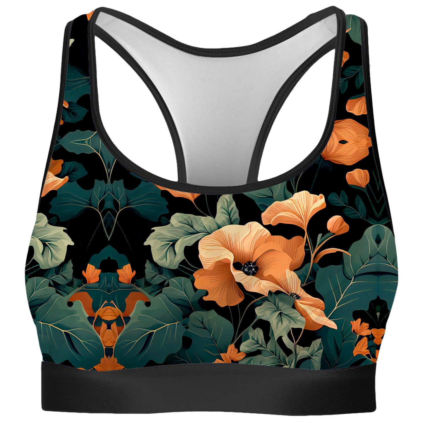 Tangerine Floral Rave Bra, iEDM, | iEDM