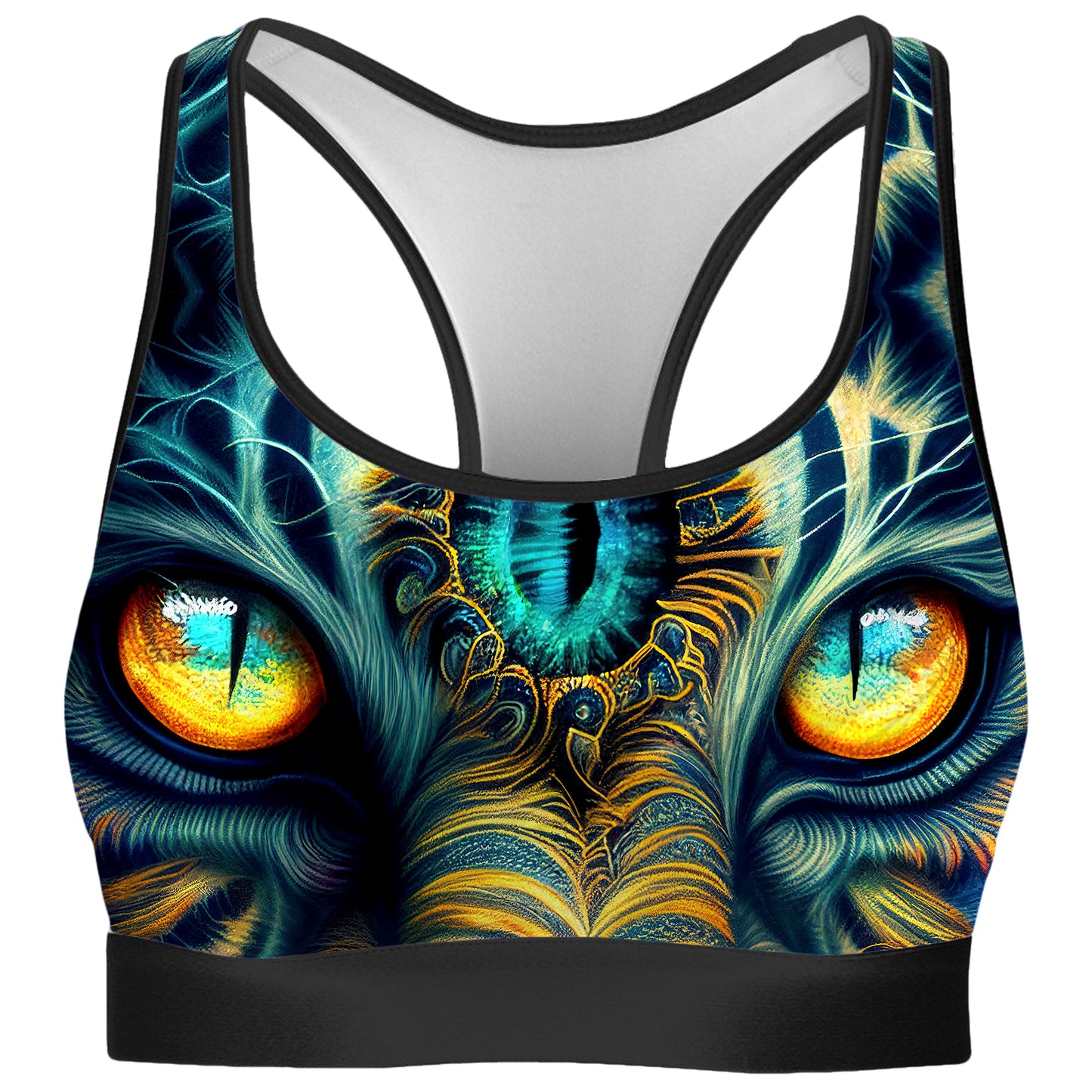 Tiger Eyes Psychedelic Rave Bra, iEDM, | iEDM