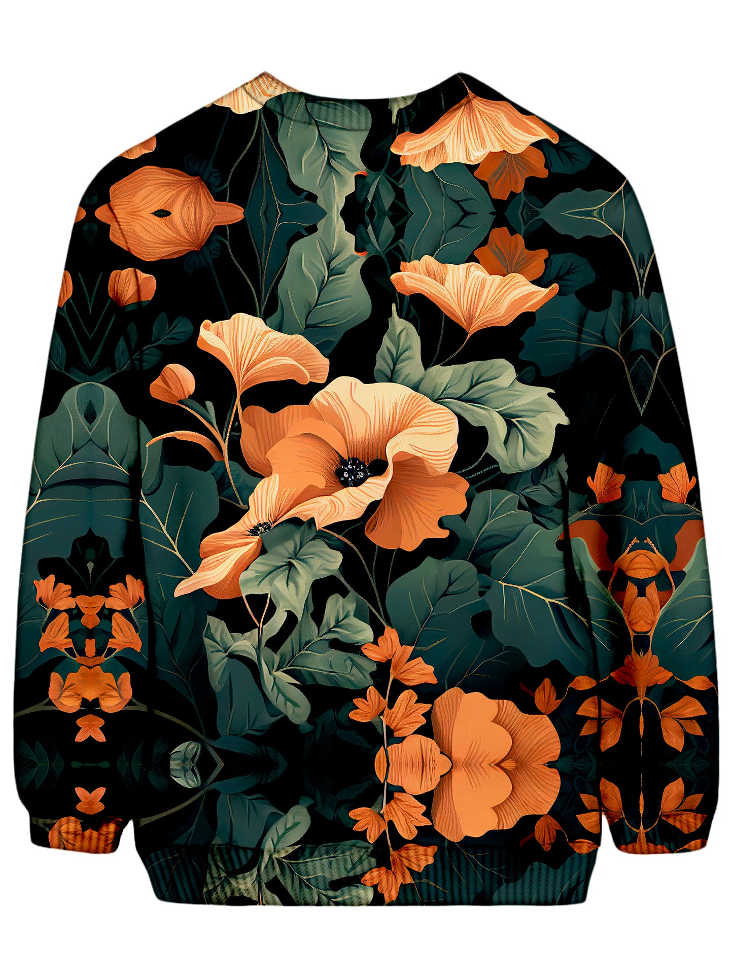 Tangerine Floral Sweatshirt, iEDM, | iEDM