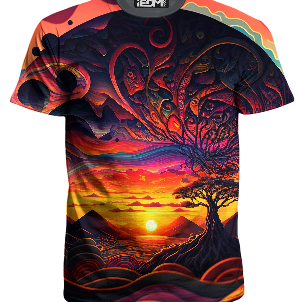Acid Sunset T-Shirt and Shorts Combo, iEDM, | iEDM